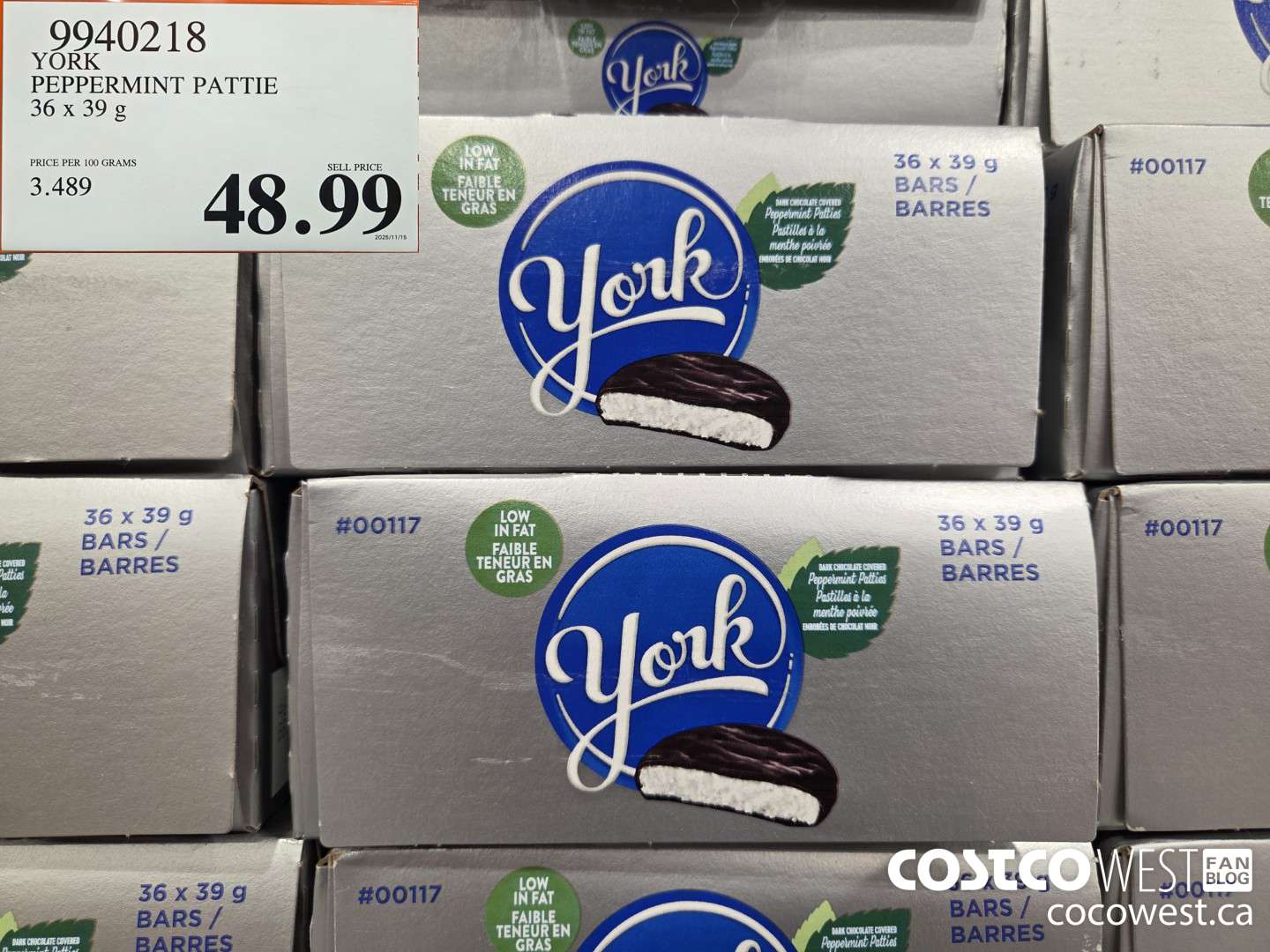 9940218 YORK PEPPERMINT PATTIE 36 x 39 g $48.99
