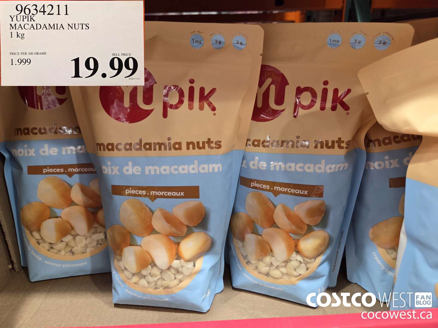 9634211 YUPIK MACADAMIA NUTS 1 kg $19.99