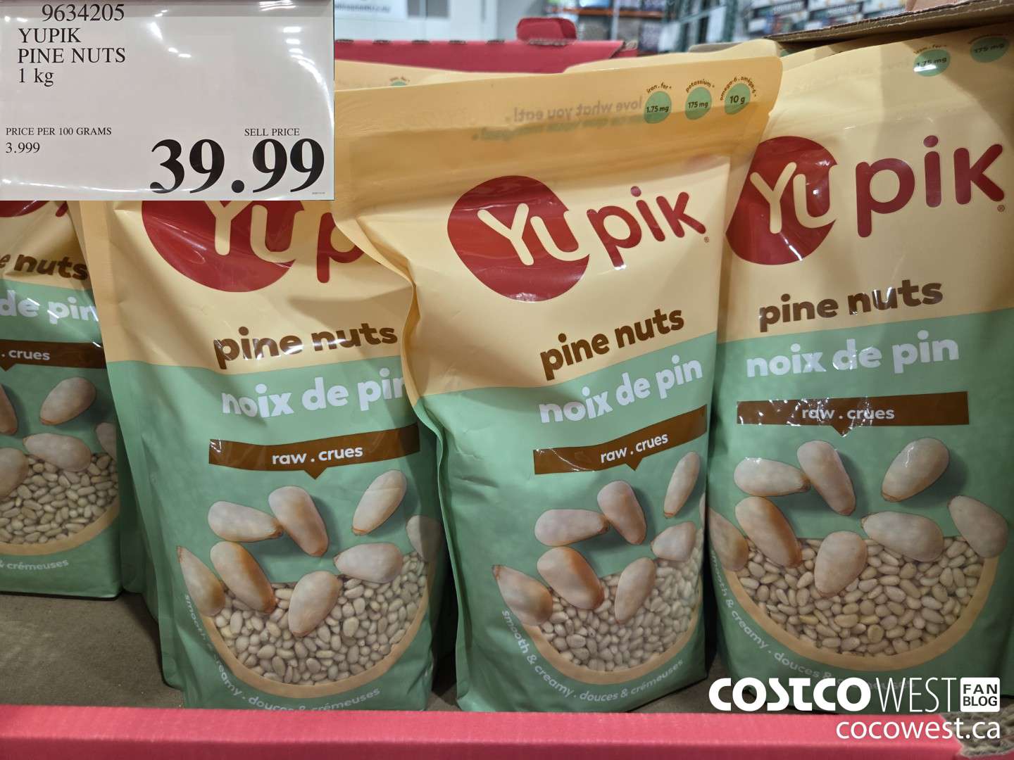 9634205 YUPIK PINE NUTS 1 kg $39.99