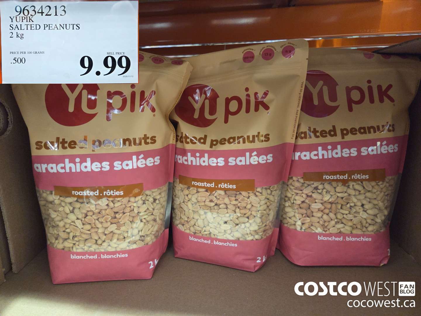 9634213 YUPIK SALTED PEANUTS 2 kg $9.99