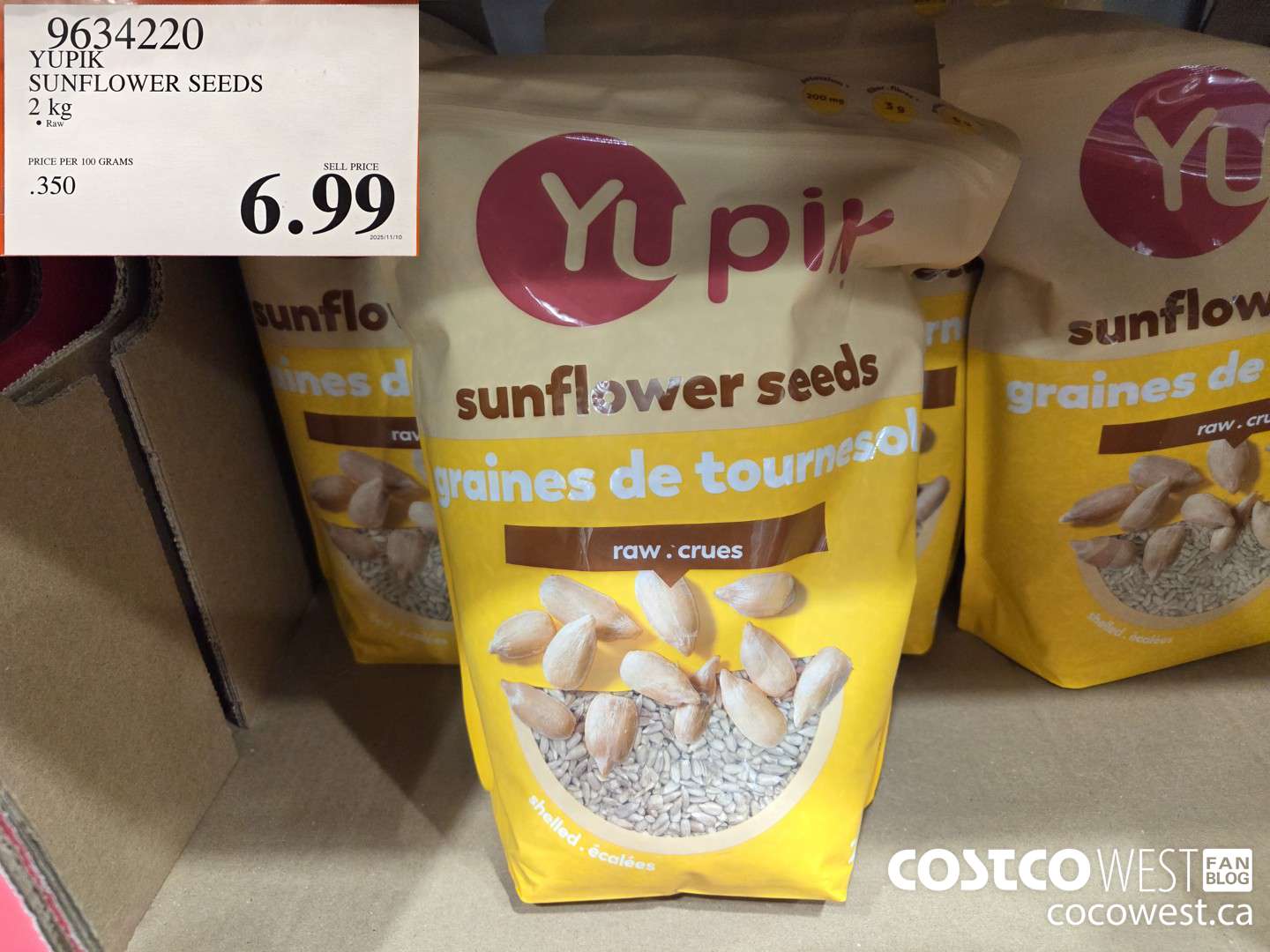 9634220 YUPIK SUNFLOWER SEEDS 2 kg $6.99