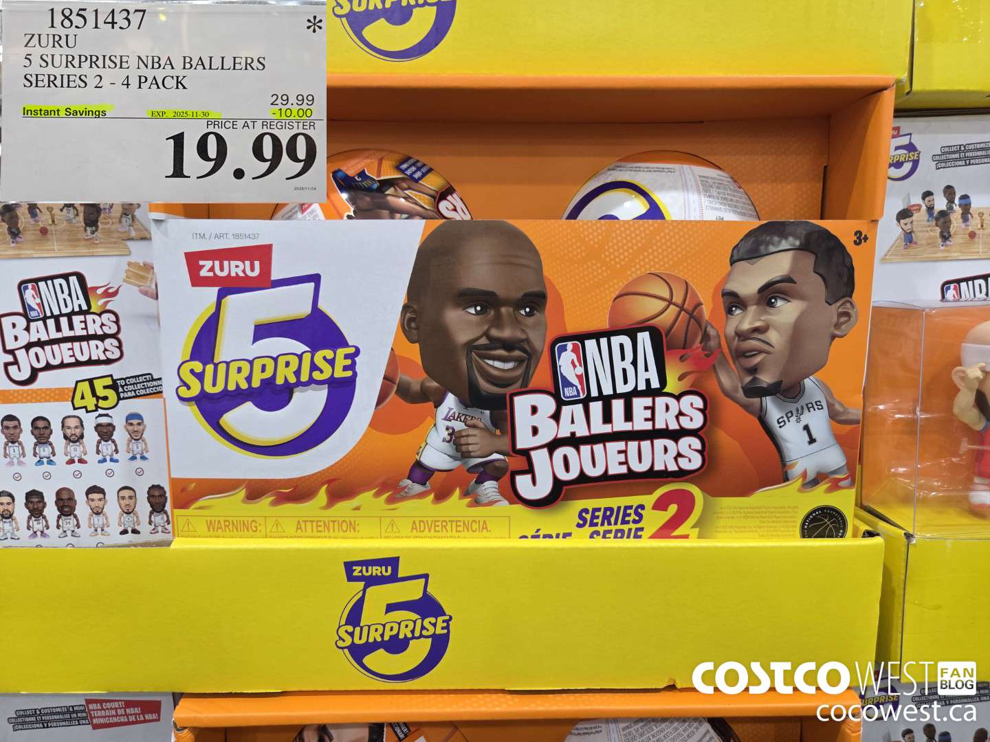 1851437 ZURU 5 SURPRISE NBA BALLERS SERIES 2 4 PACK ($10.00 INSTANT SAVINGS EXPIRES ON 2025-11-30) $19.99