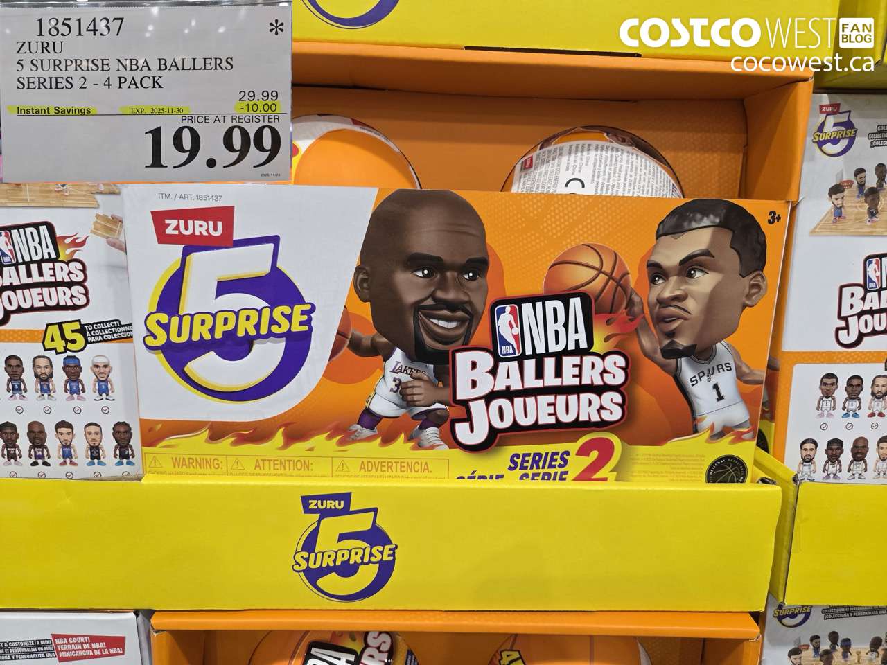 1851437 ZURU 5 SURPRISE NBA BALLERS SERIES 2 4 PACK ($10.00 INSTANT SAVINGS EXPIRES ON 2025-11-30) $19.99