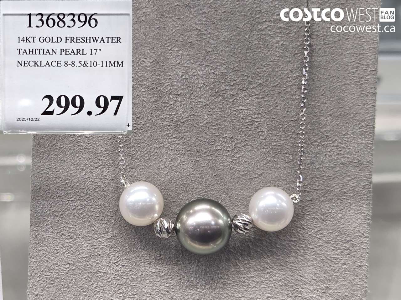 1368396 14KT GOLD FRESHWATER TAHITIAN PEARL 17