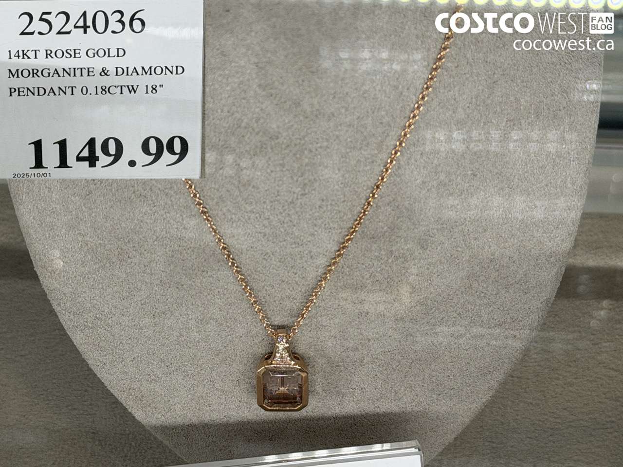 2524036 14KT ROSE GOLD MORGANITE & DIAMOND PENDANT 0.18CTW 18