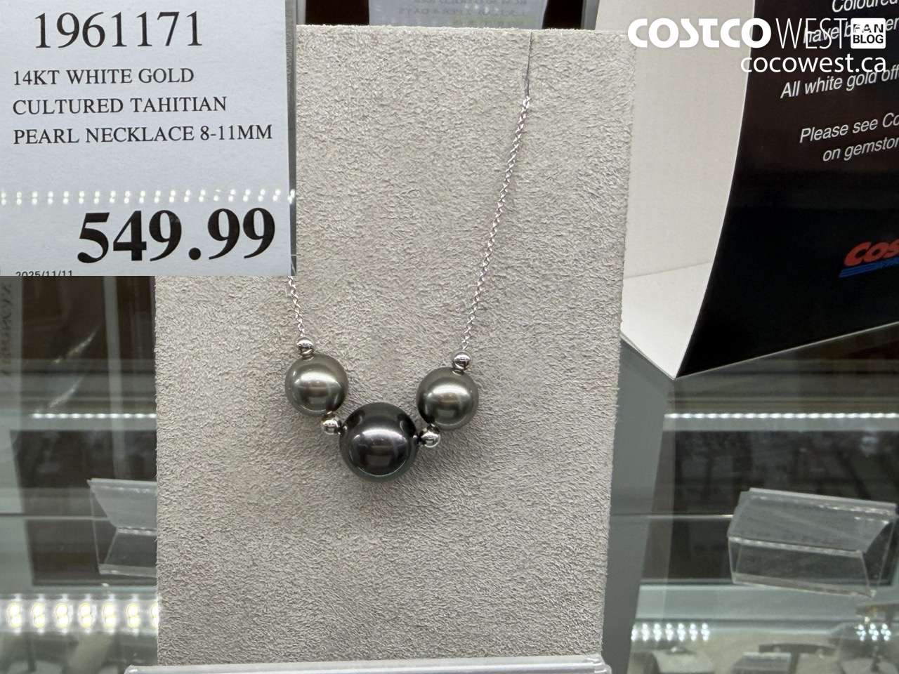 1961171 14KT WHITE GOLD CULTURED TAHITIAN PEARL NECKLACE 8-11MM $549.99