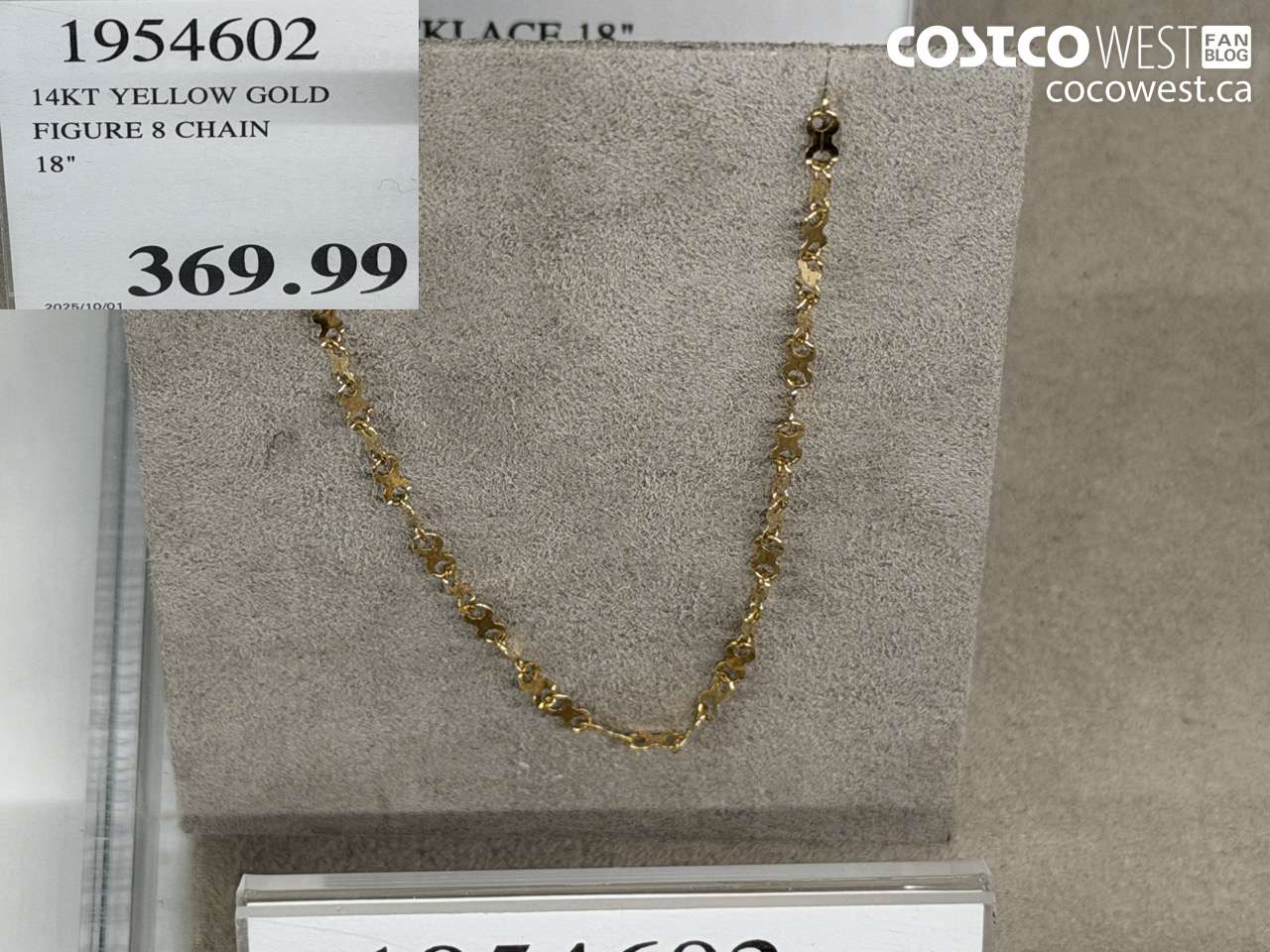 1954602 14KT YELLOW GOLD FIGURE 8 CHAIN 18