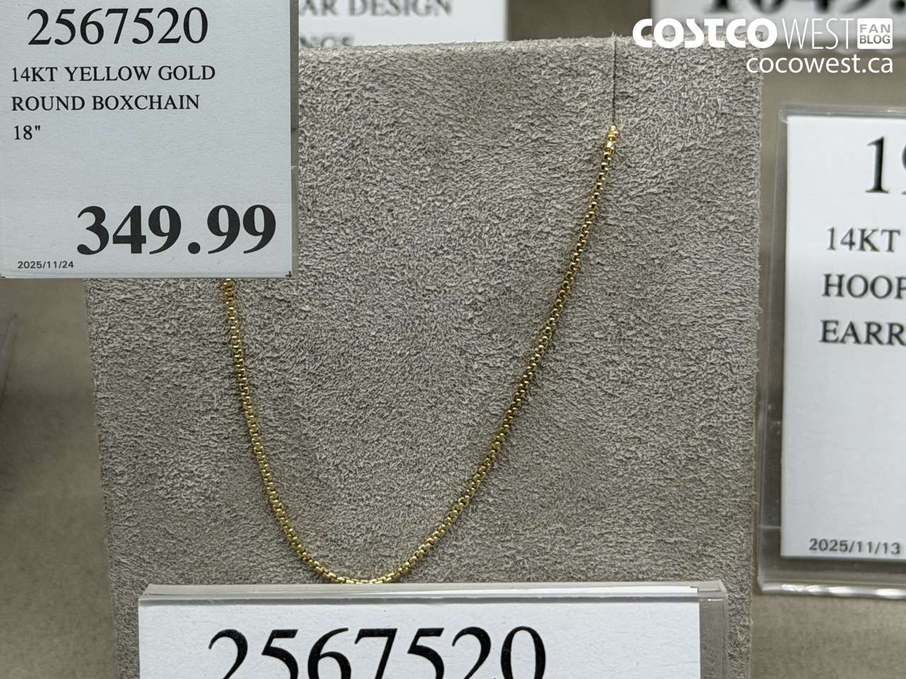 2567520 14KT YELLOW GOLD ROUND BOXCHAIN 18