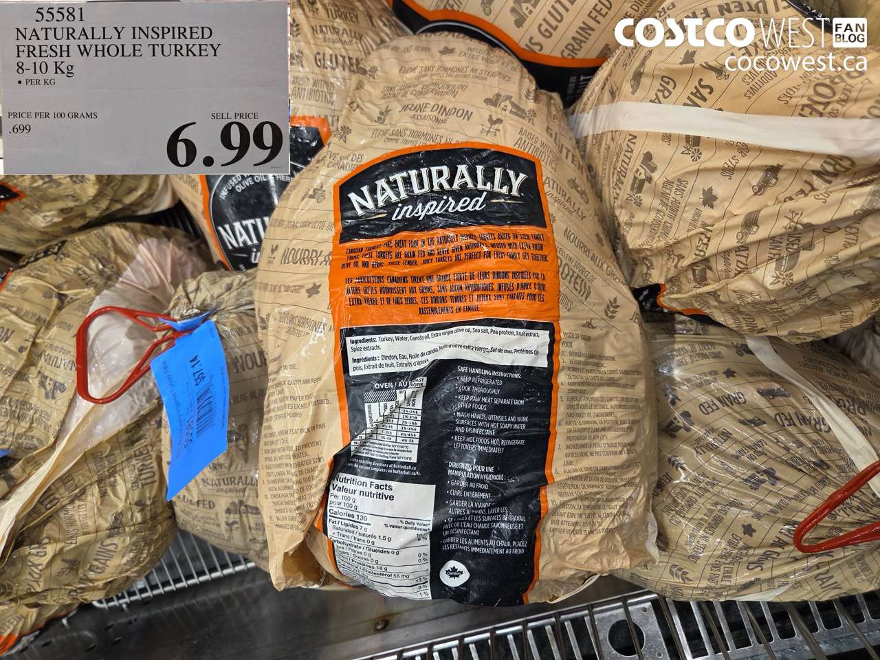 55581 8/10 KG NATURALLY INSPIRED TURKEY RWA $6.99