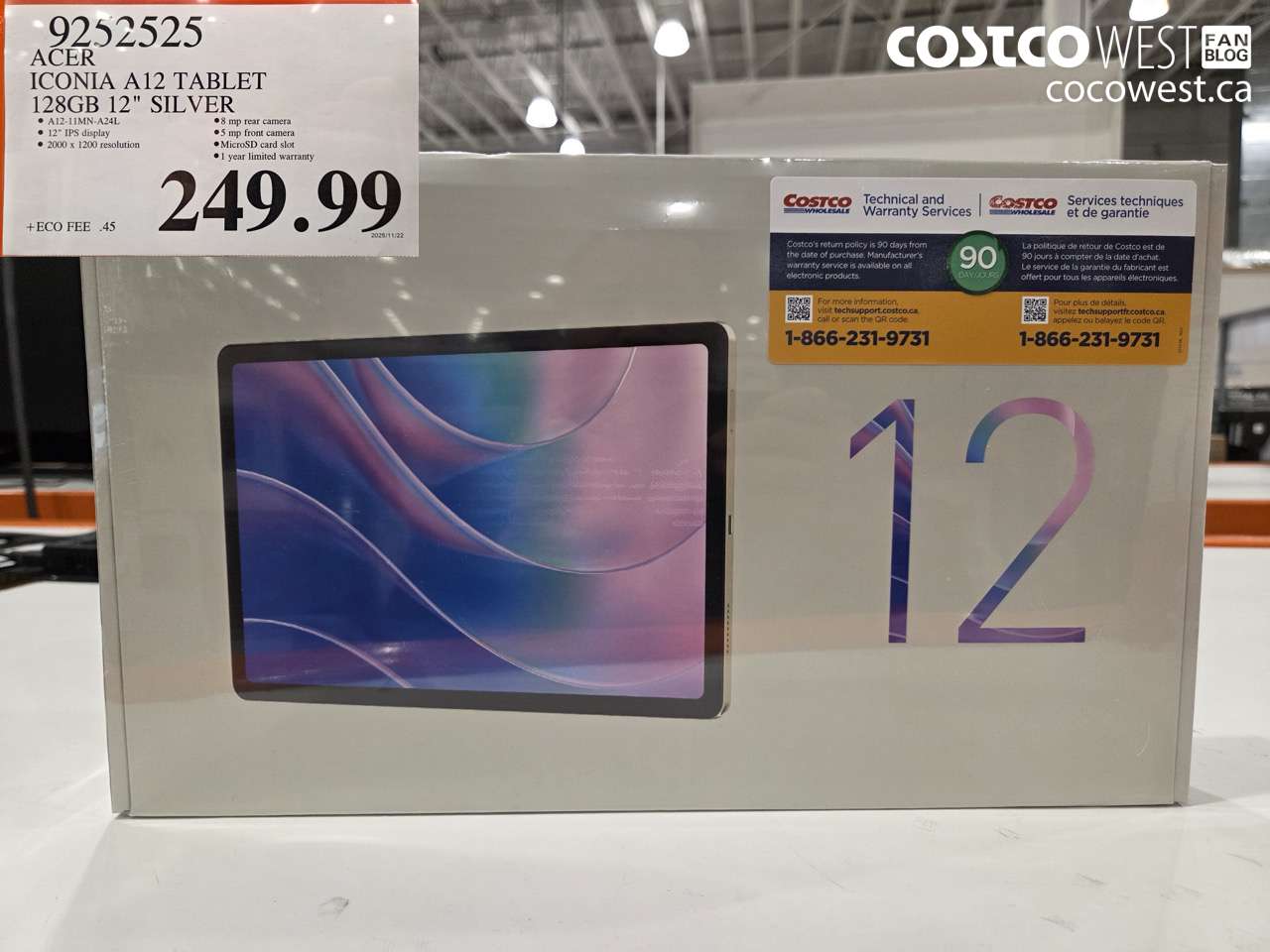 9252525 ACER ICONIA A12 TABLET 128GB 12