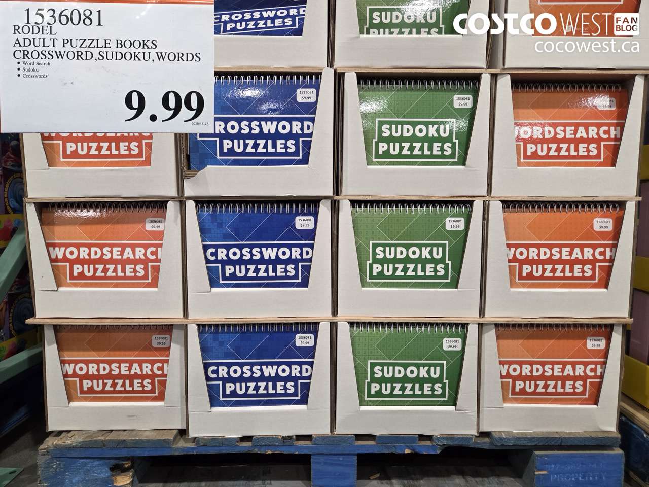 1536081 ADULT PUZZLE BOOKS WORD SEARCH/SUDOKU/CROSSWORDS $9.99