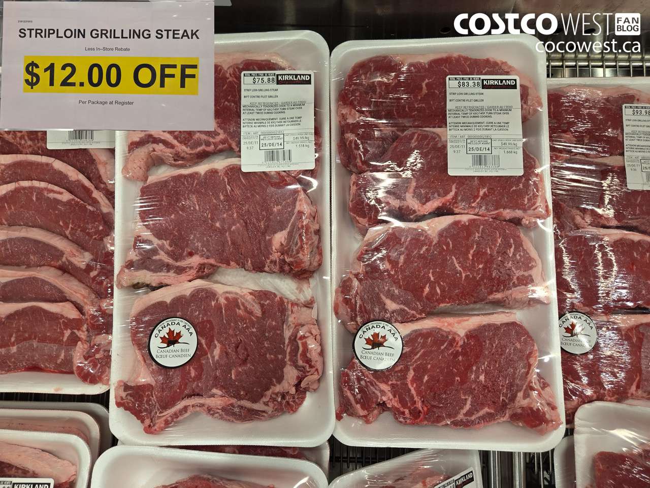 21812 (ALSO 21813) STRIP LOIN GRILLING STEAK ($12.00 INSTANT SAVINGS)