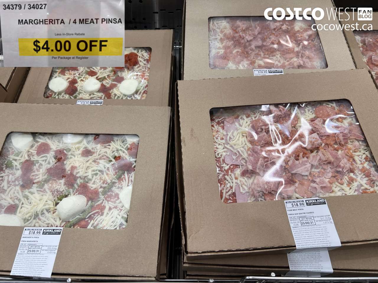 34379 (ALSO 34027) MARGHERITA/4 MEAT PINSA ($4.00 INSTANT SAVINGS)