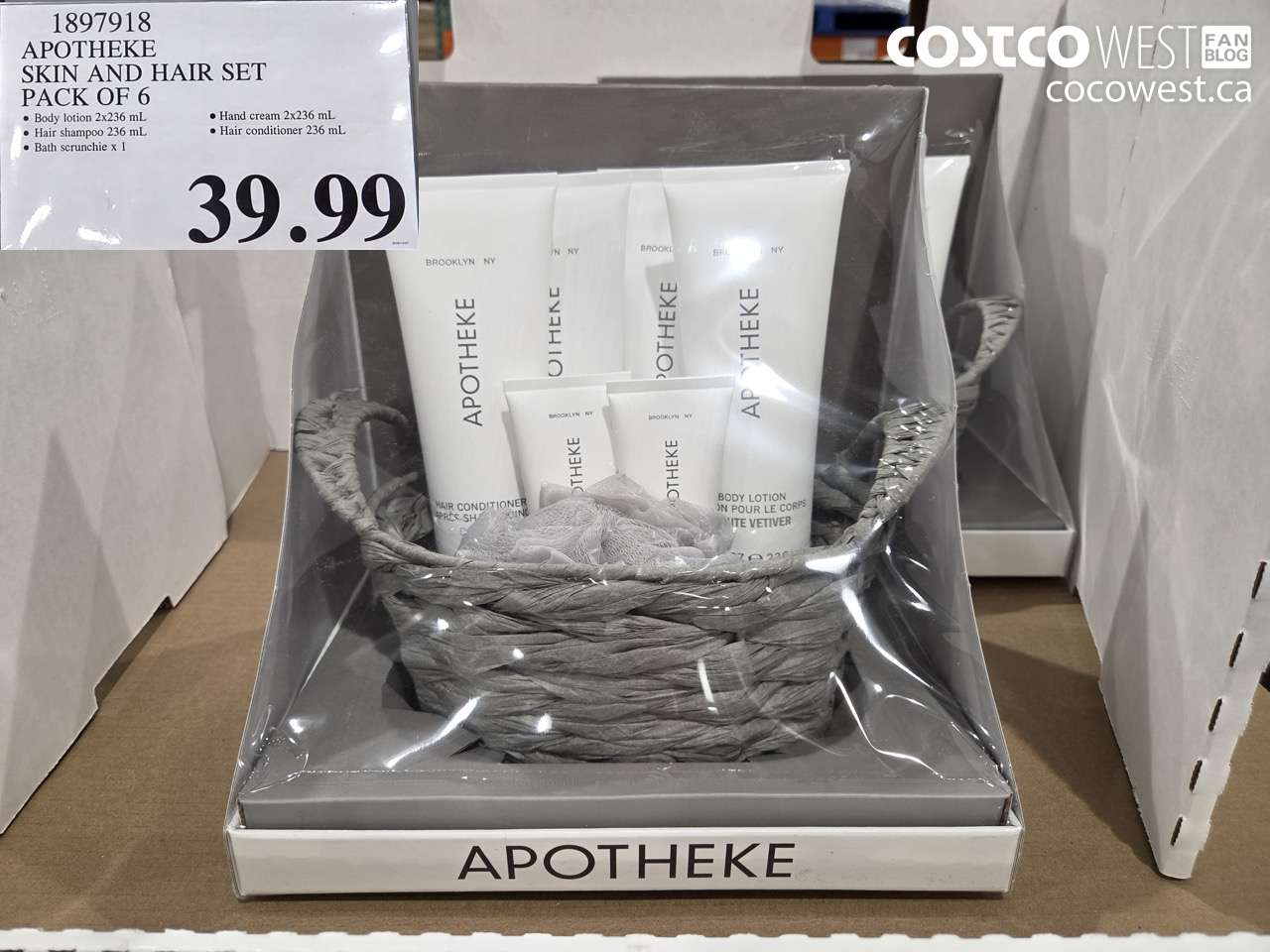 1897918 APOTHEKE SKIN AND HAIR SET PACK OF 6 $39.99