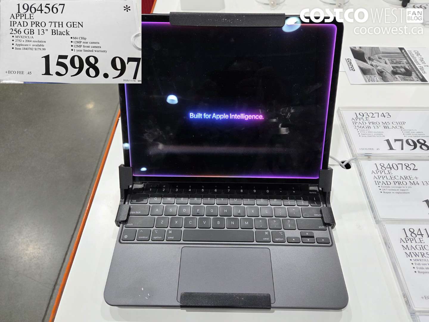 1964567 APPLE IPAD PRO 7TH GEN 256GB 13 IN BLACK $1598.97