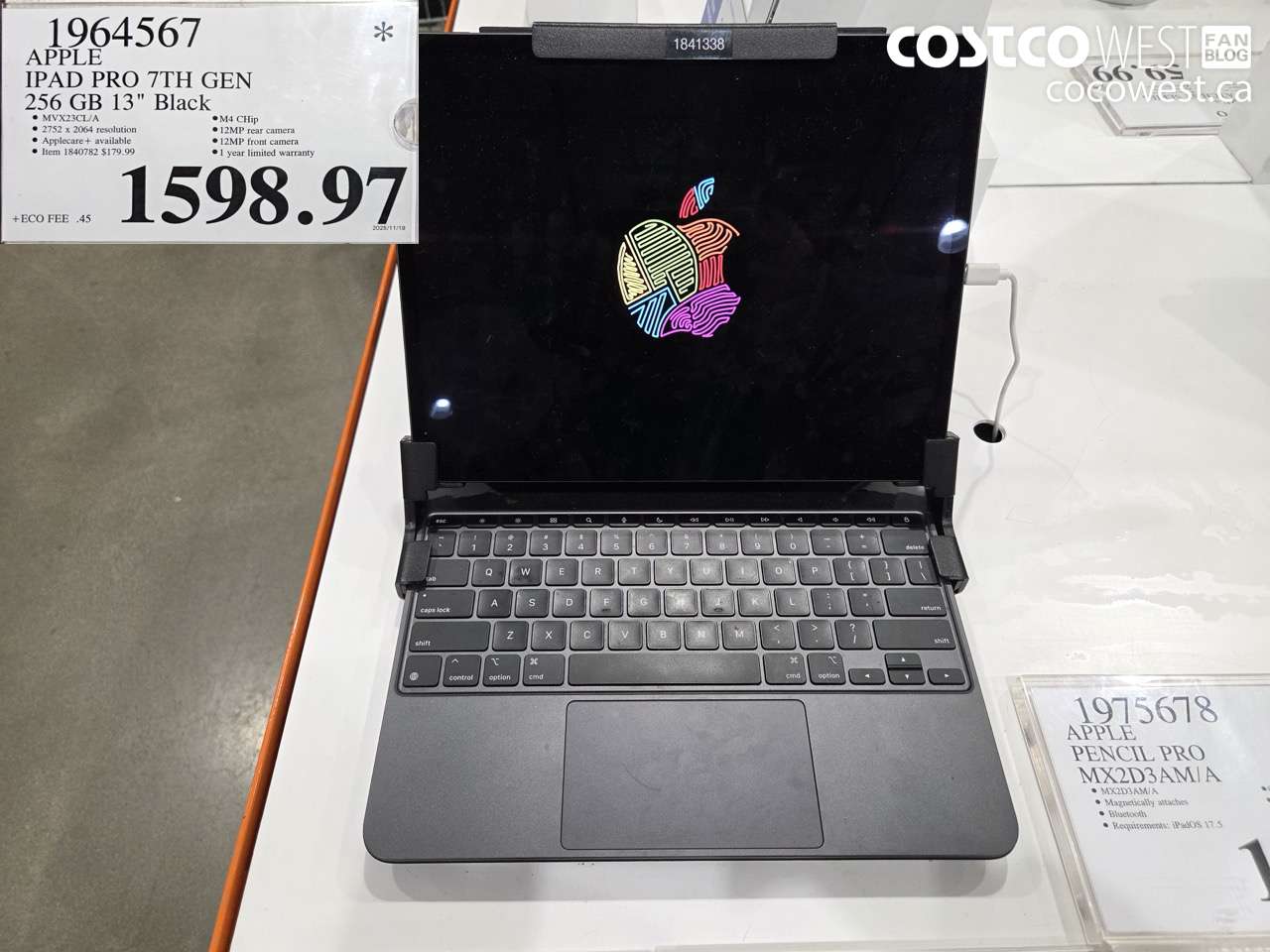 1964567 APPLE IPAD PRO 7TH GEN 256GB 13 IN BLACK $1598.97