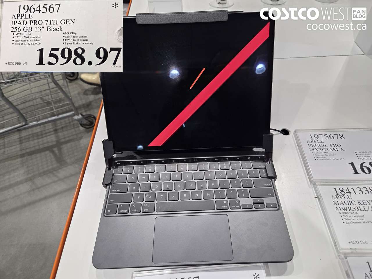 1964567 APPLE IPAD PRO 7TH GEN 256GB 13 IN BLACK $1598.97