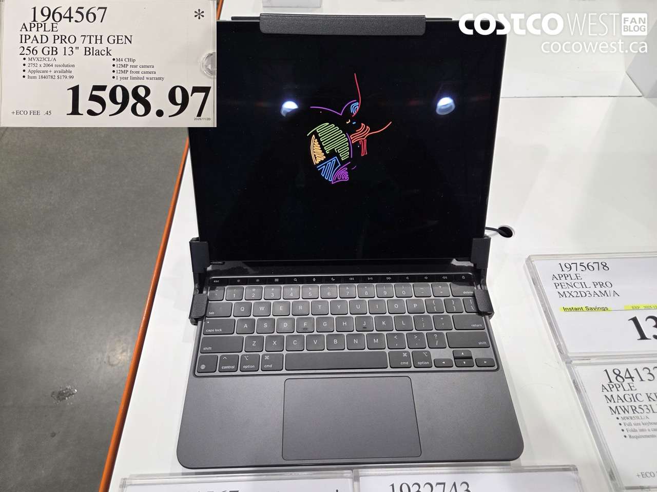 1964567 APPLE IPAD PRO 7TH GEN 256GB 13 IN BLACK $1598.97