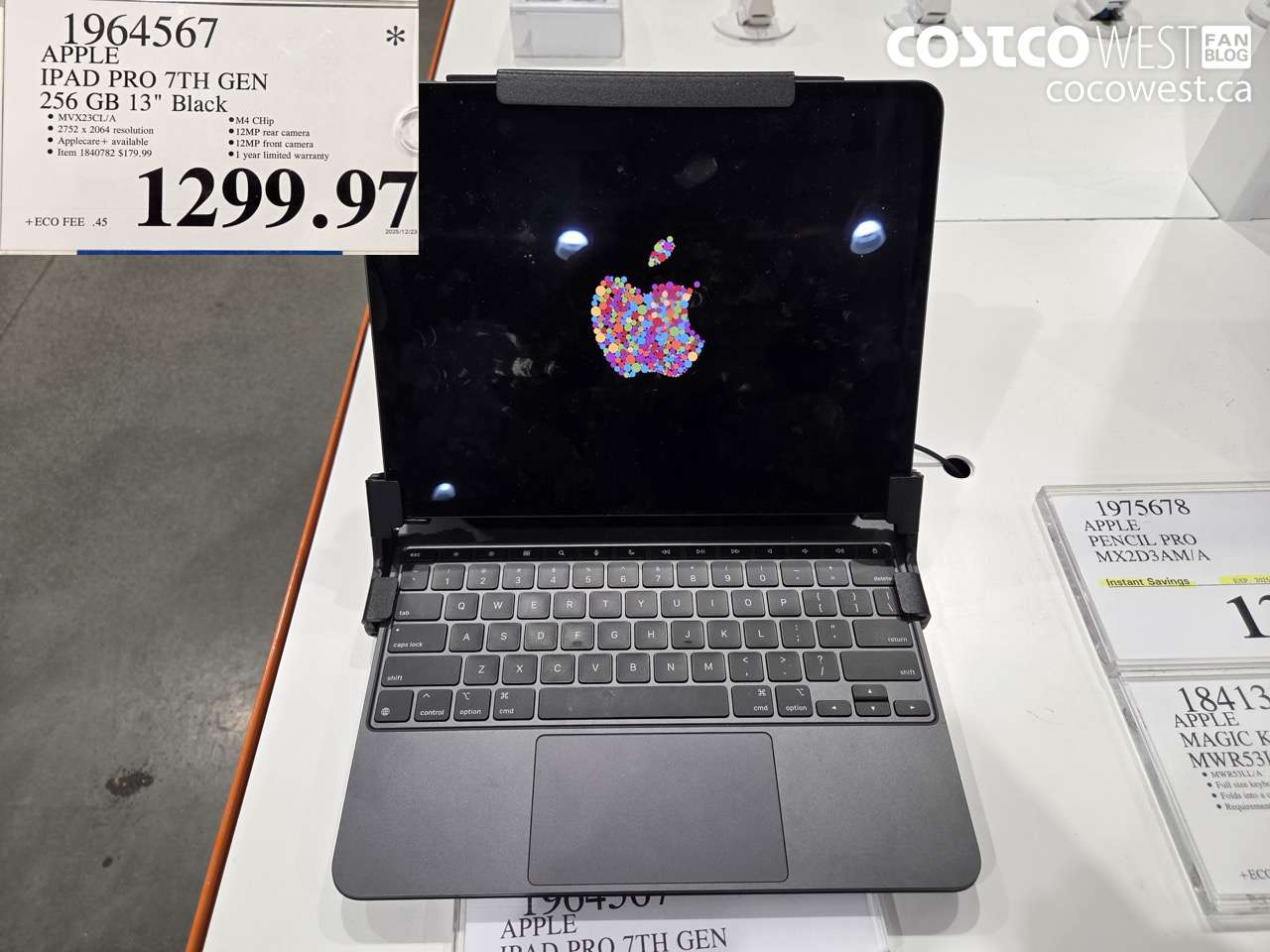 1964567 APPLE IPAD PRO 7TH GEN 256GB 13 IN BLACK $1299.97