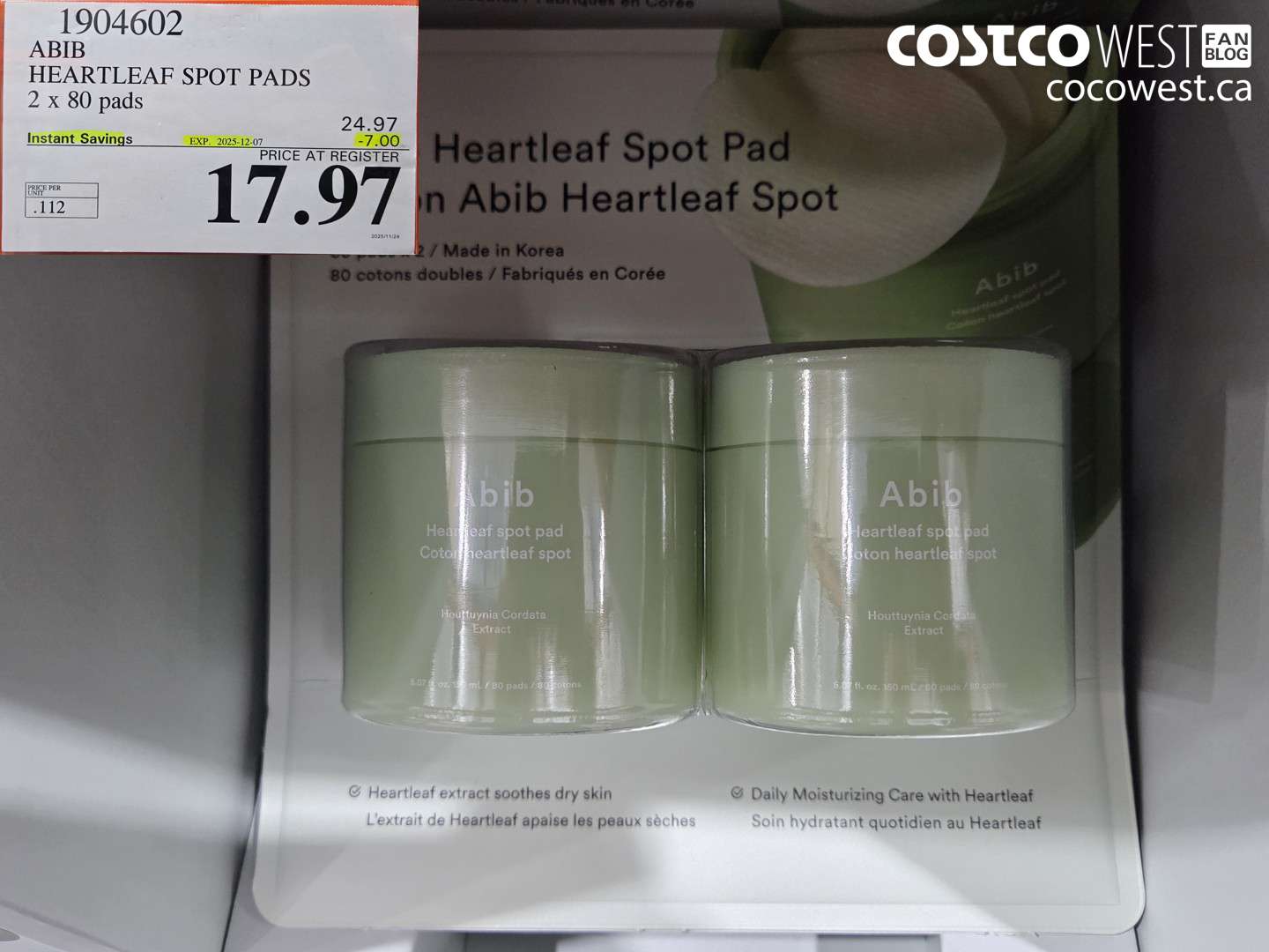 1904602 ARIB HEARLEAF SPOT PADS 2 X 80 PADS ($7.00 INSTANT SAVINGS EXPIRES ON 2025-12-07) $17.97