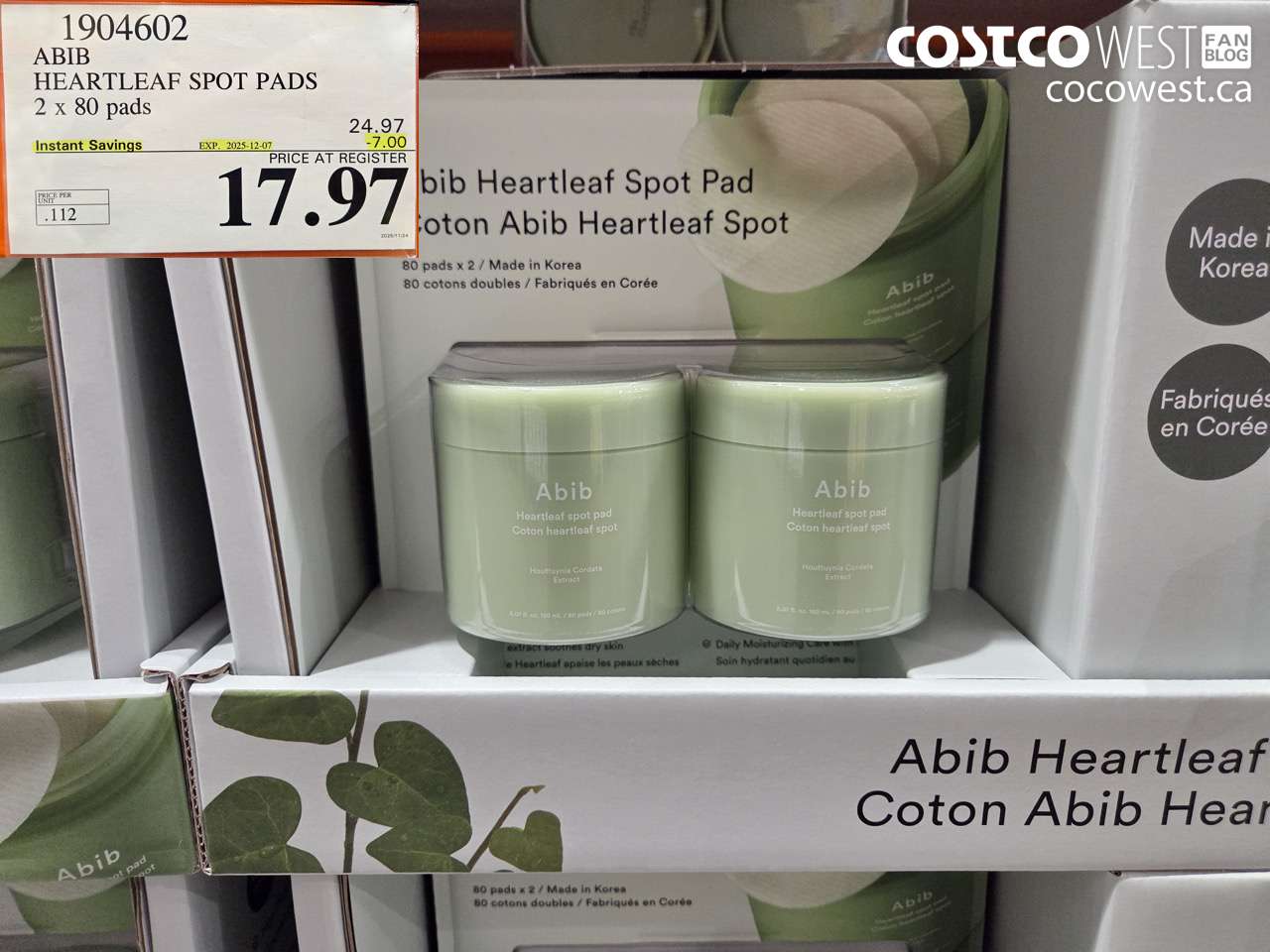 1904602 ARIB HEARLEAF SPOT PADS 2 X 80 PADS ($7.00 INSTANT SAVINGS EXPIRES ON 2025-12-07) $17.97