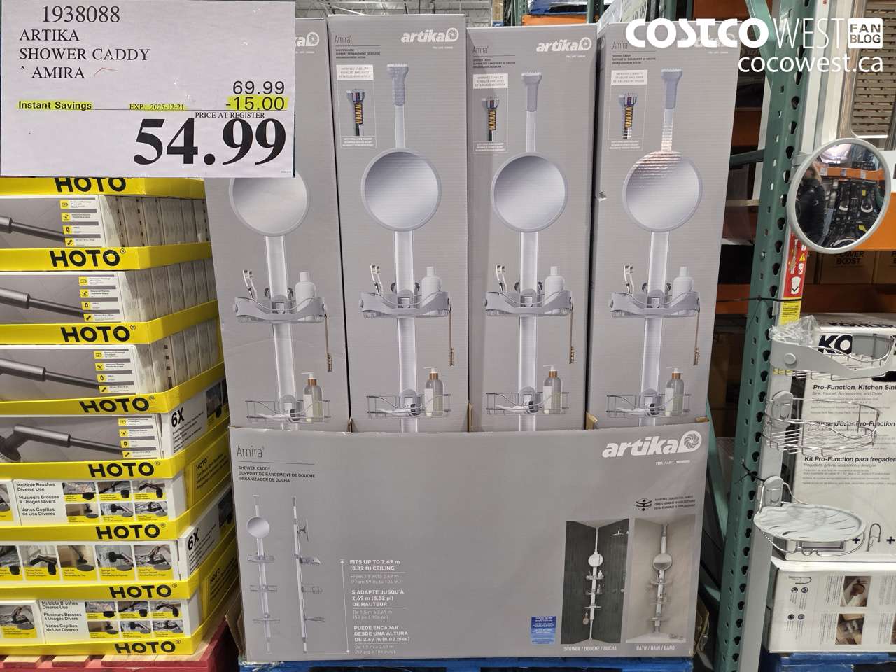 1938088 ARTIKA SHOWER CADDY AMIRA ($15.00 INSTANT SAVINGS EXPIRES ON 2025-12-21) $54.99