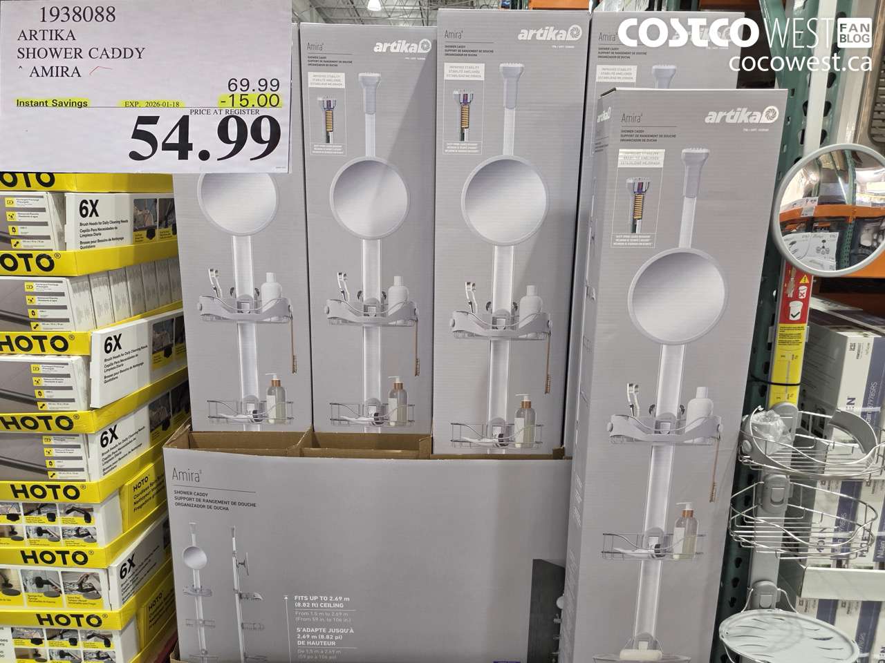 1938088 ARTIKA SHOWER CADDY AMIRA ($15.00 INSTANT SAVINGS EXPIRES ON 2026-01-18) $54.99