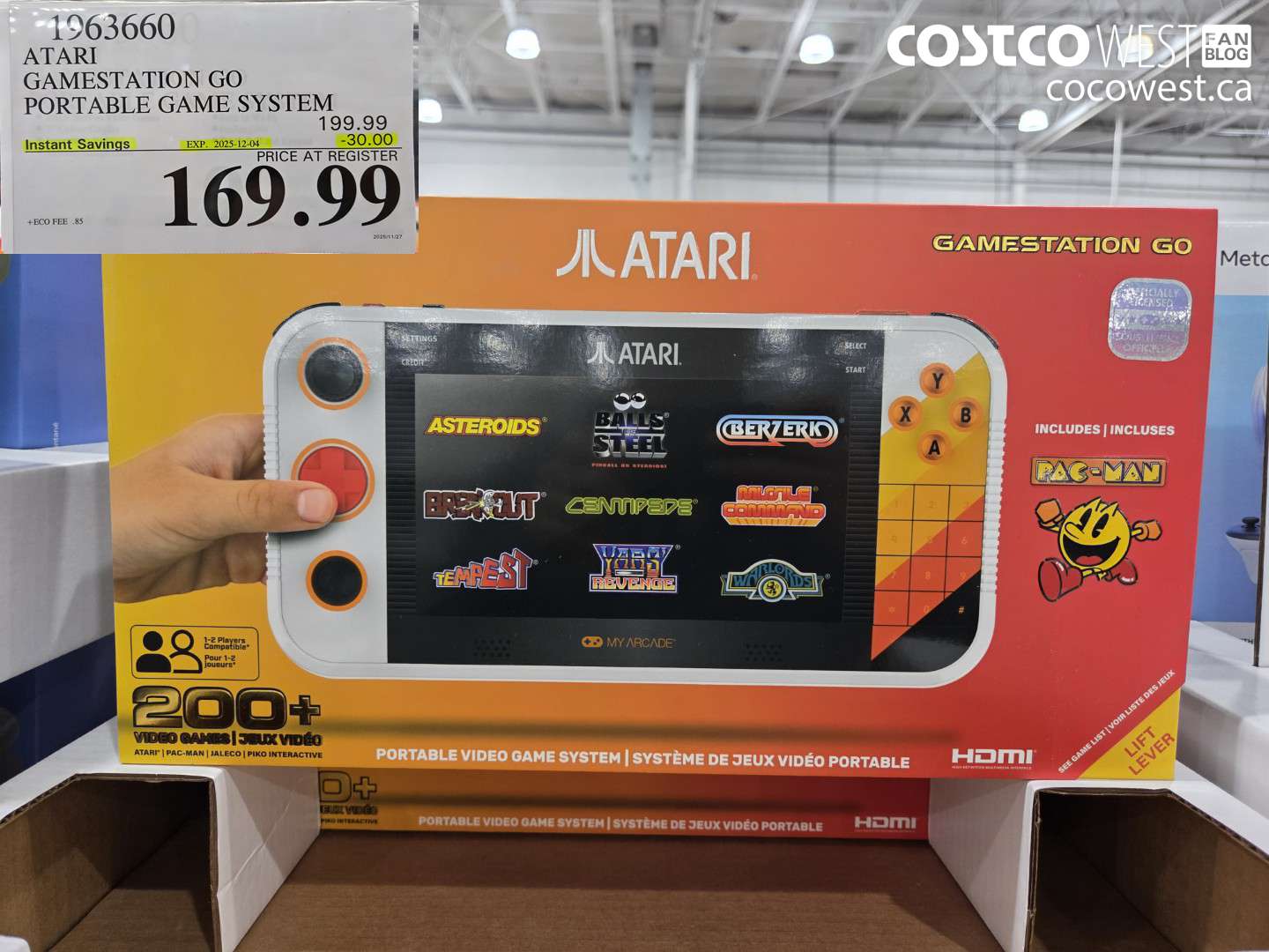 1963660 ATARI GAMESTATION GO PORTABLE GAME SYSTEM ($30.00 INSTANT SAVINGS EXPIRES ON 2025-12-04) $169.99