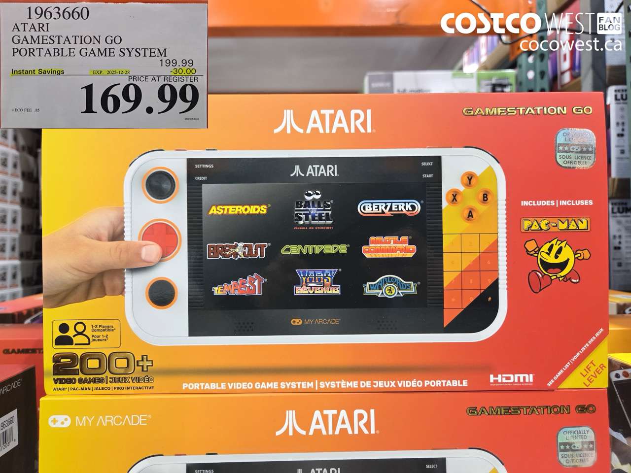 1963660 ATARI GAMESTATION GO PORTABLE GAME SYSTEM ($30.00 INSTANT SAVINGS EXPIRES ON 2025-12-28) $169.99