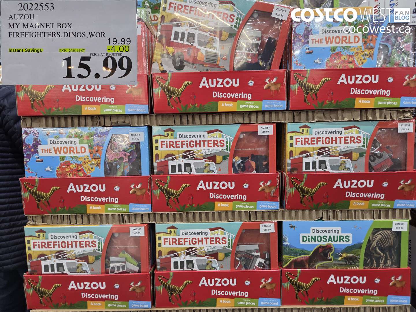 2022553 AUZOU MY MAGNET BOX FIREFIGHTERS, DINOS, WOR ($4.00 INSTANT SAVINGS EXPIRES ON 2025-12-07) $15.99