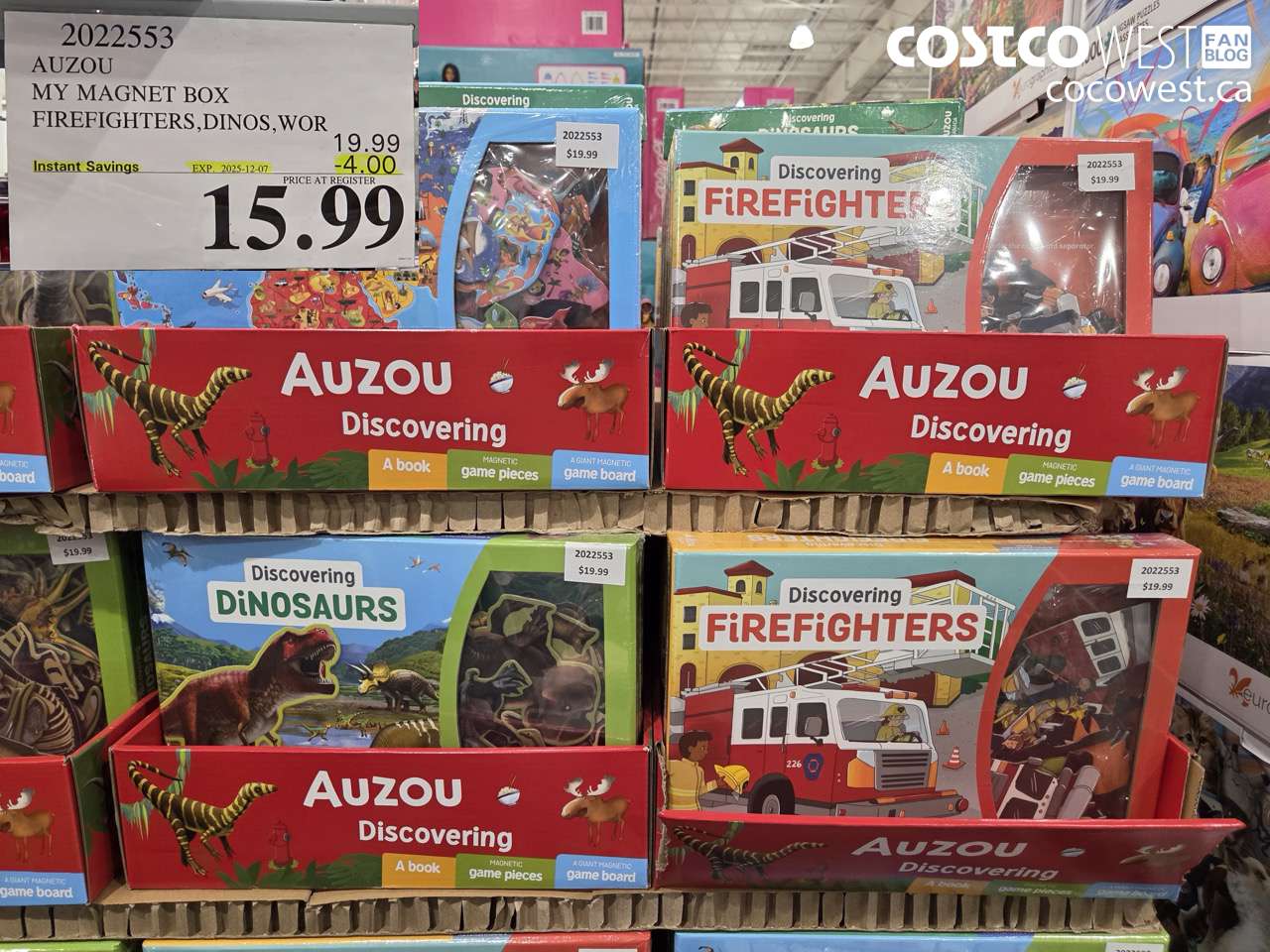 2022553 AUZOU MY MAGNET BOX FIREFIGHTERS, DINOS, WOR ($4.00 INSTANT SAVINGS EXPIRES ON 2025-12-07) $15.99