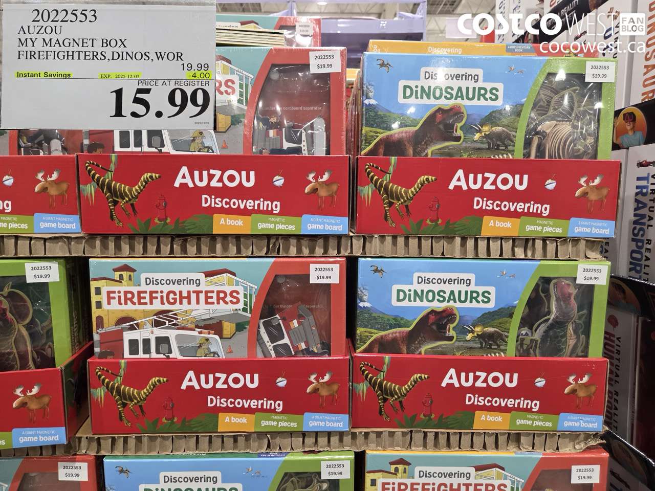 2022553 AUZOU MY MAGNET BOX FIREFIGHTERS, DINOS, WOR ($4.00 INSTANT SAVINGS EXPIRES ON 2025-12-07) $15.99