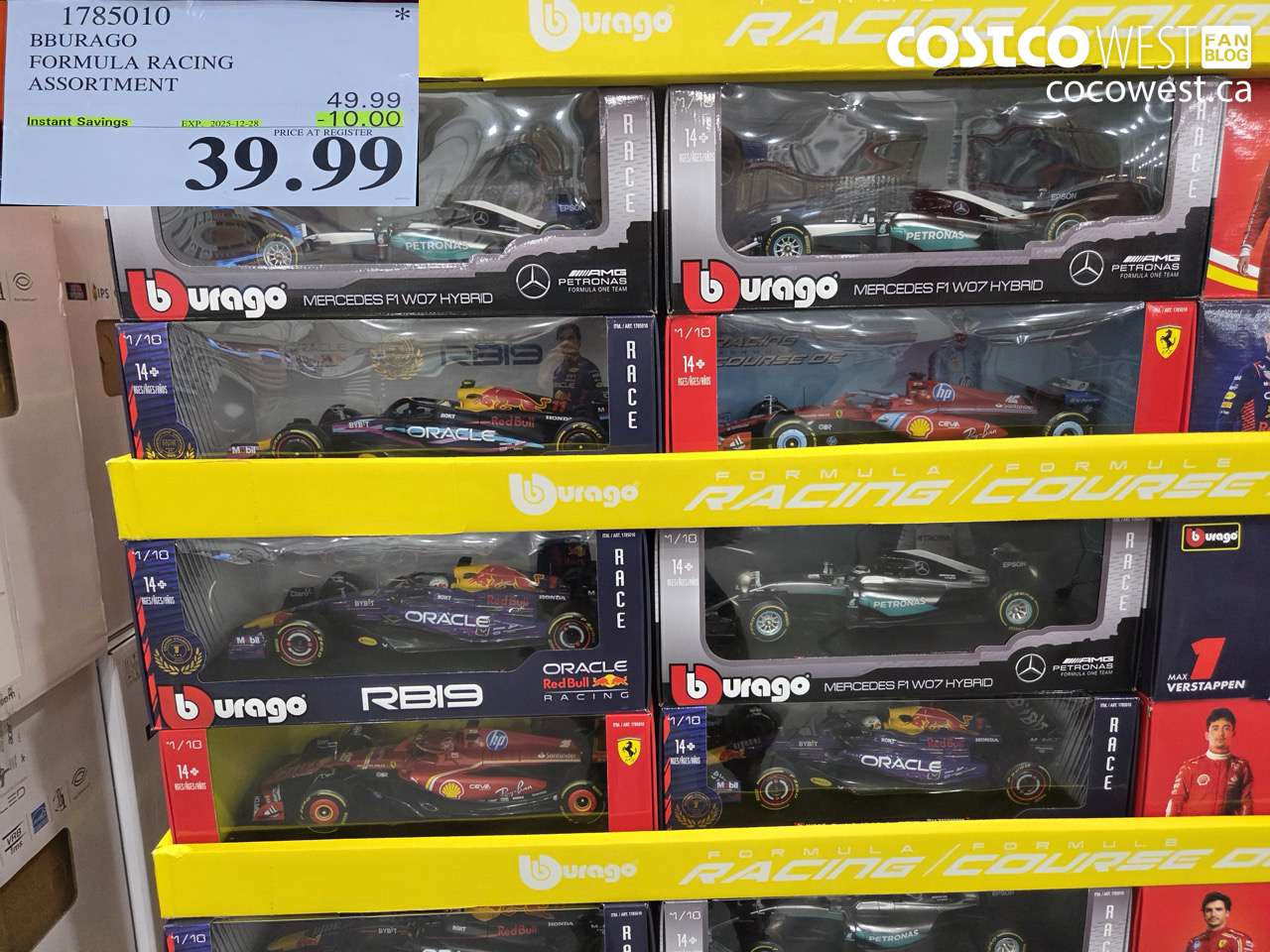 1785010 BBURAGO FORMULA RACING ASSORTMENT ($10.00 INSTANT SAVINGS EXPIRES ON 2025-12-28) $39.99