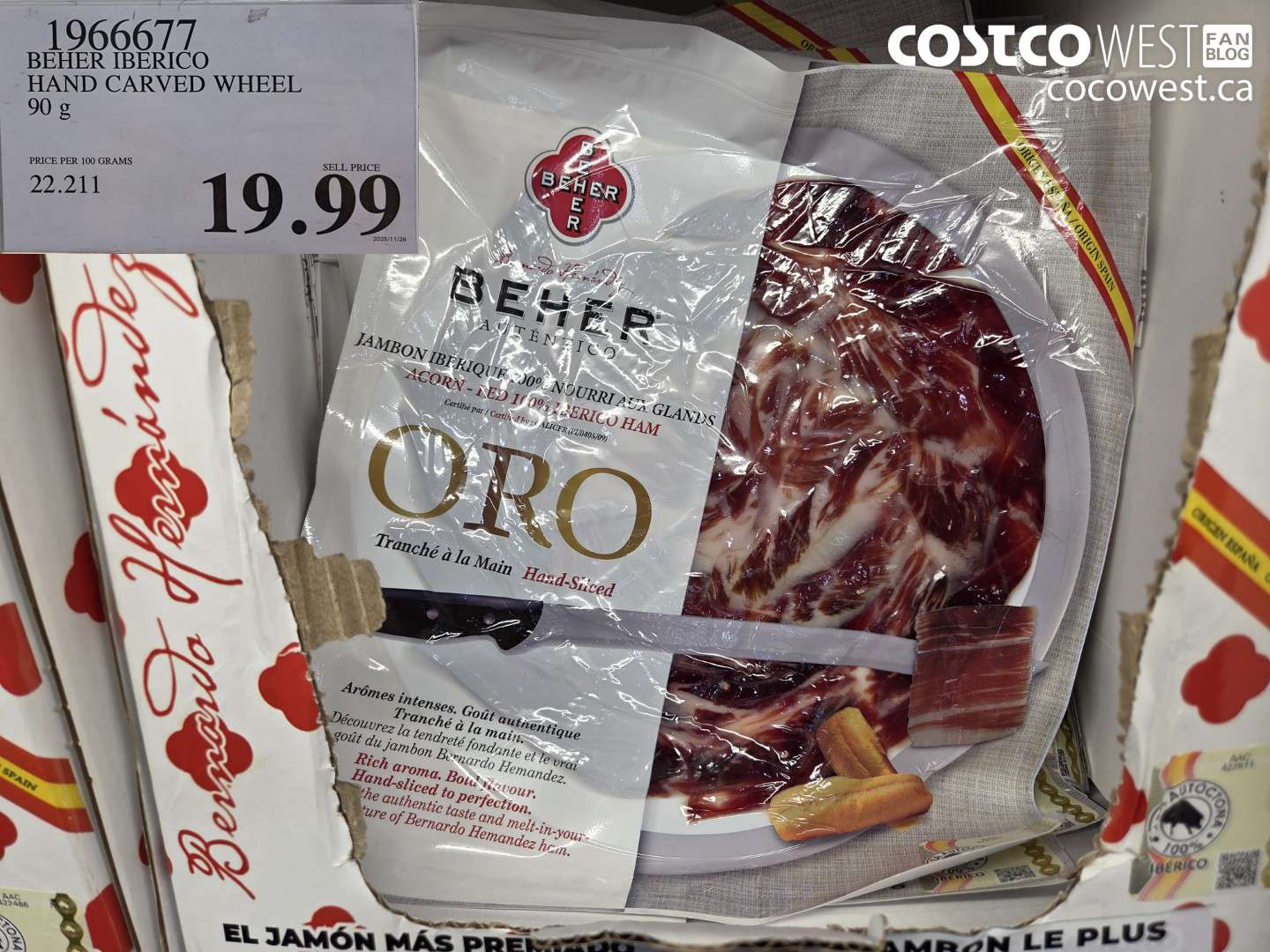 1966677 BEHER IBERICO HAND CARVED WHEEL 90 g $19.99