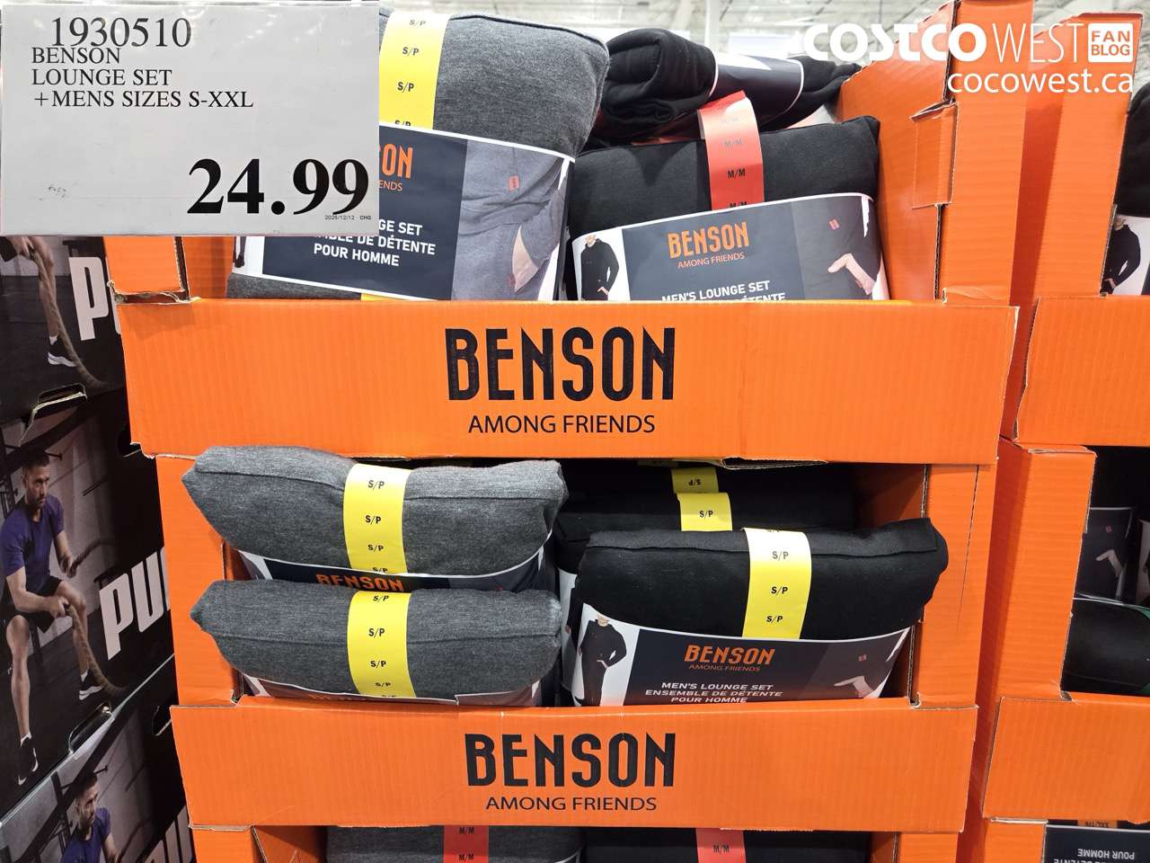 1930510 BENSON LOUNGE SET MENS SIZES S-XXL $24.99