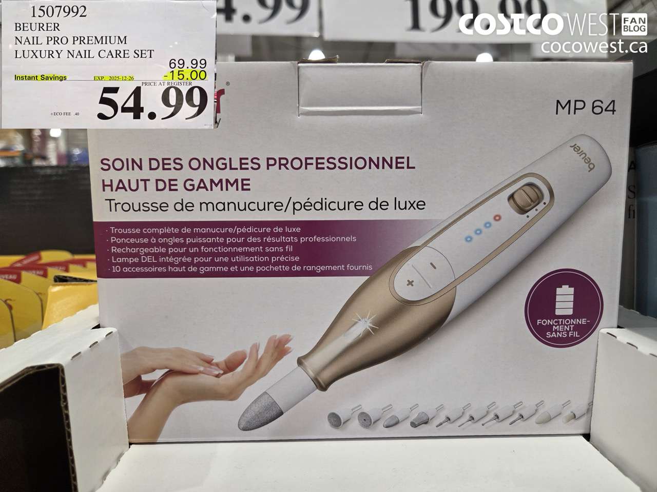 1507992 BEURER NAIL PRO PREMIUM LUXURY NAIL CARE SET ($15.00 INSTANT SAVINGS EXPIRES ON 2025-12-26) $54.99