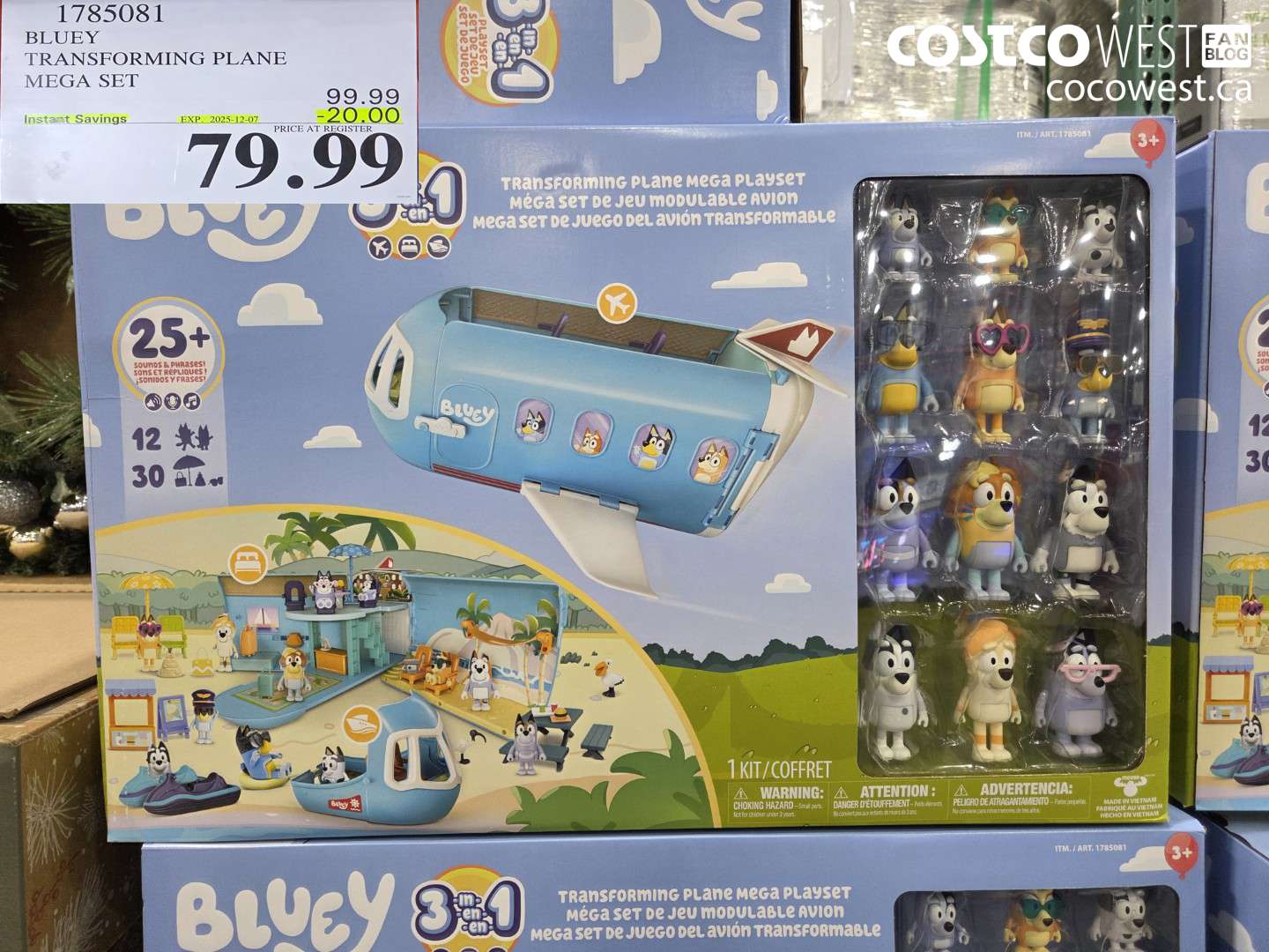 1785081 BLUEY TRANSFORMING PLANE MEGA SET ($20.00 INSTANT SAVINGS EXPIRES ON 2025-12-07) $79.99
