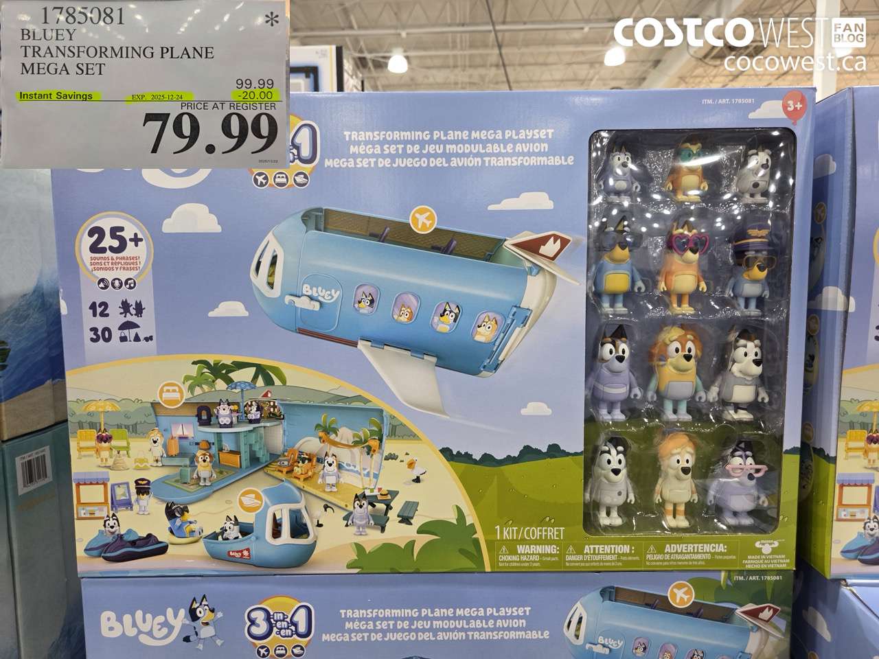 1785081 BLUEY TRANSFORMING PLANE MEGA SET ($20.00 INSTANT SAVINGS EXPIRES ON 2025-12-24) $79.99