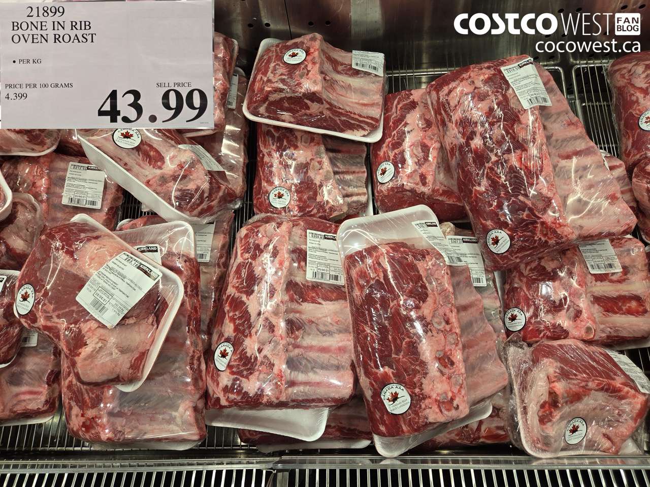 21899 BONE IN RIB OVEN ROAST $43.99