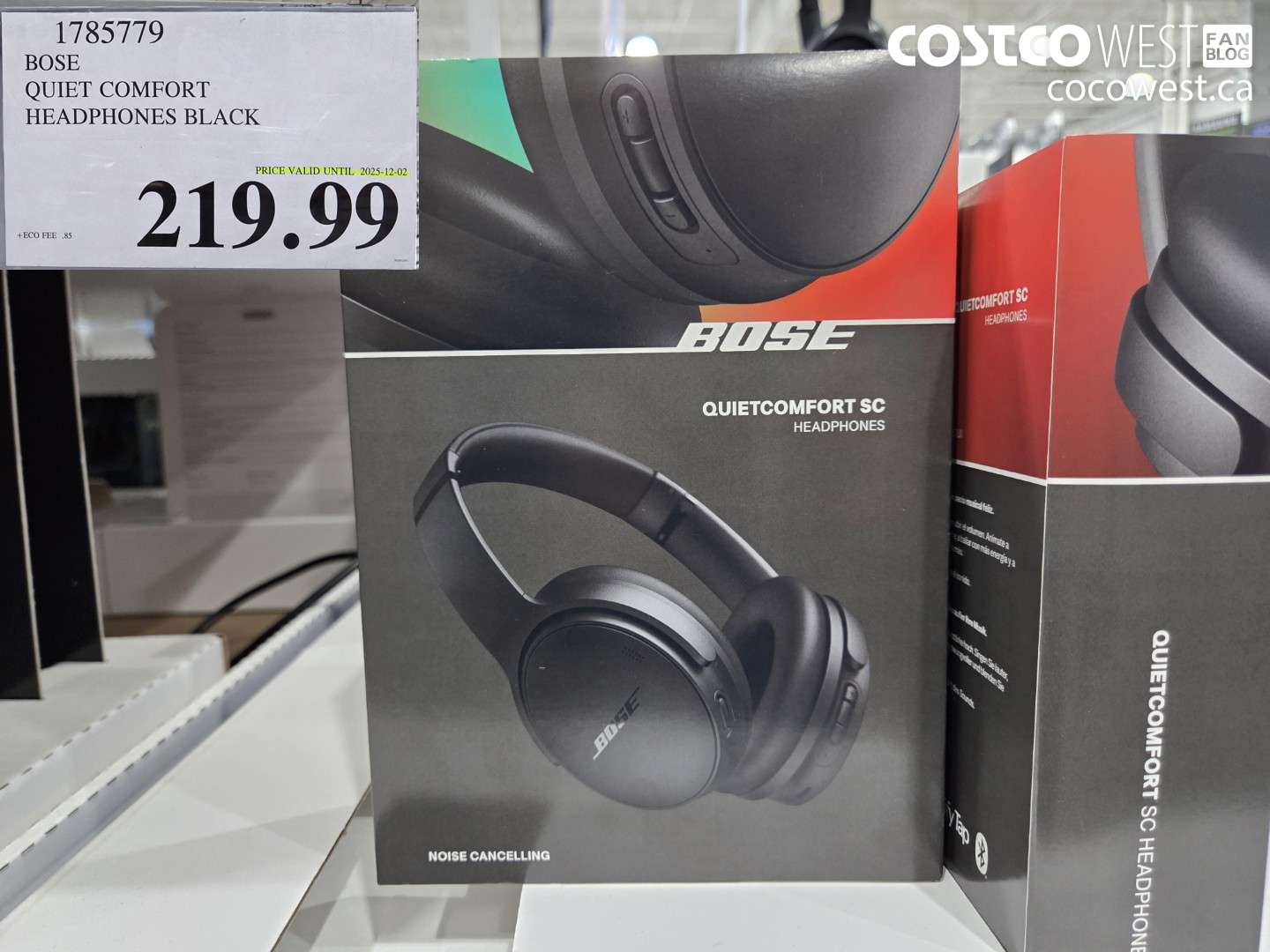1785779 BOSE QUIET COMFORT HEADPHONES BLACK ($210.00 INSTANT SAVINGS EXPIRES ON 2025-12-02) $219.99