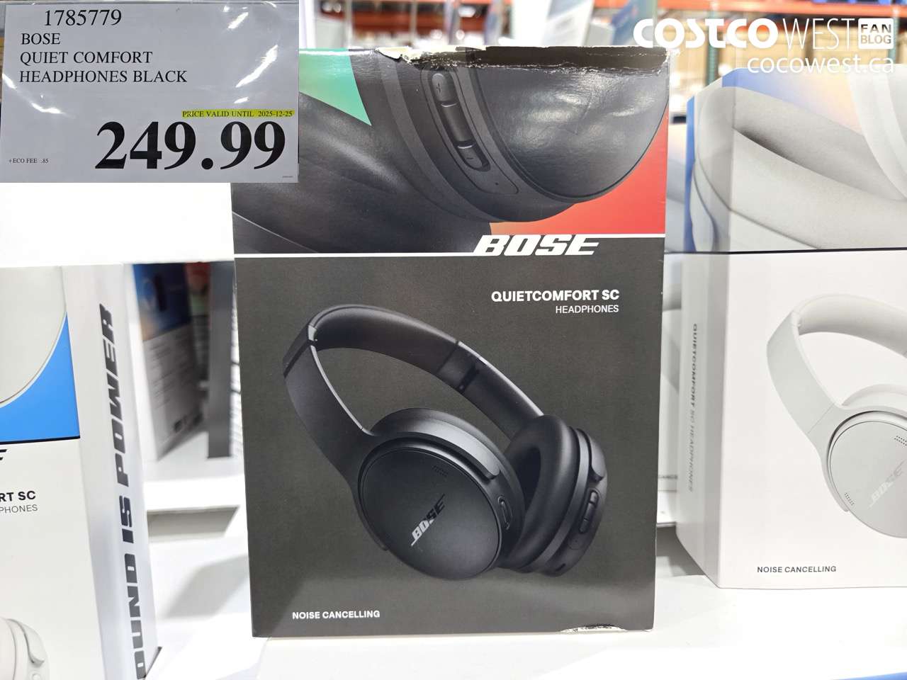 1785779 BOSE QUIET COMFORT HEADPHONES BLACK (EXPIRES ON 2025-12-25) $249.99