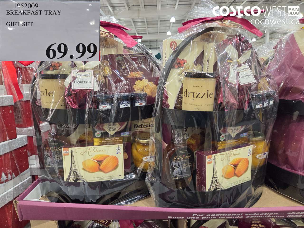 1952009 BREAKFAST TRAY GIFT SET $69.99