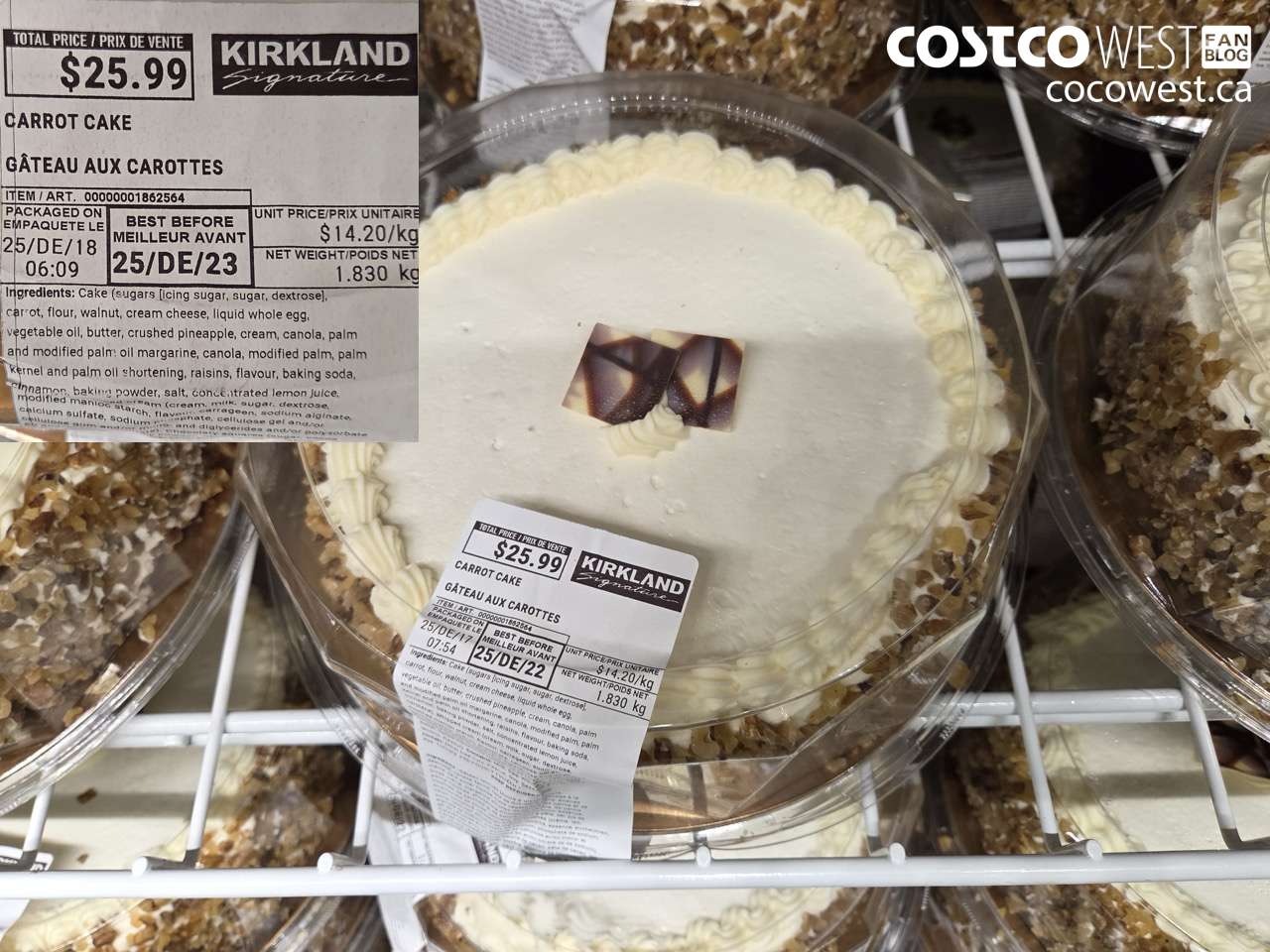 1862564 CARROT CAKE $25.99