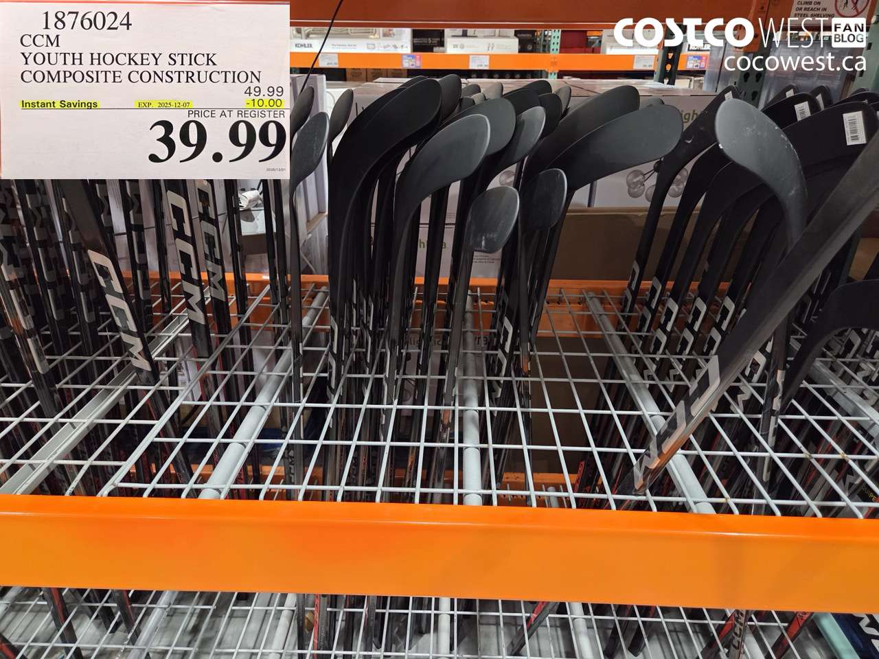 1876024 CCM YOUTH COMPOSITE CONSTRUCTION ($10.00 INSTANT SAVINGS EXPIRES ON 2024-12-07) $39.99