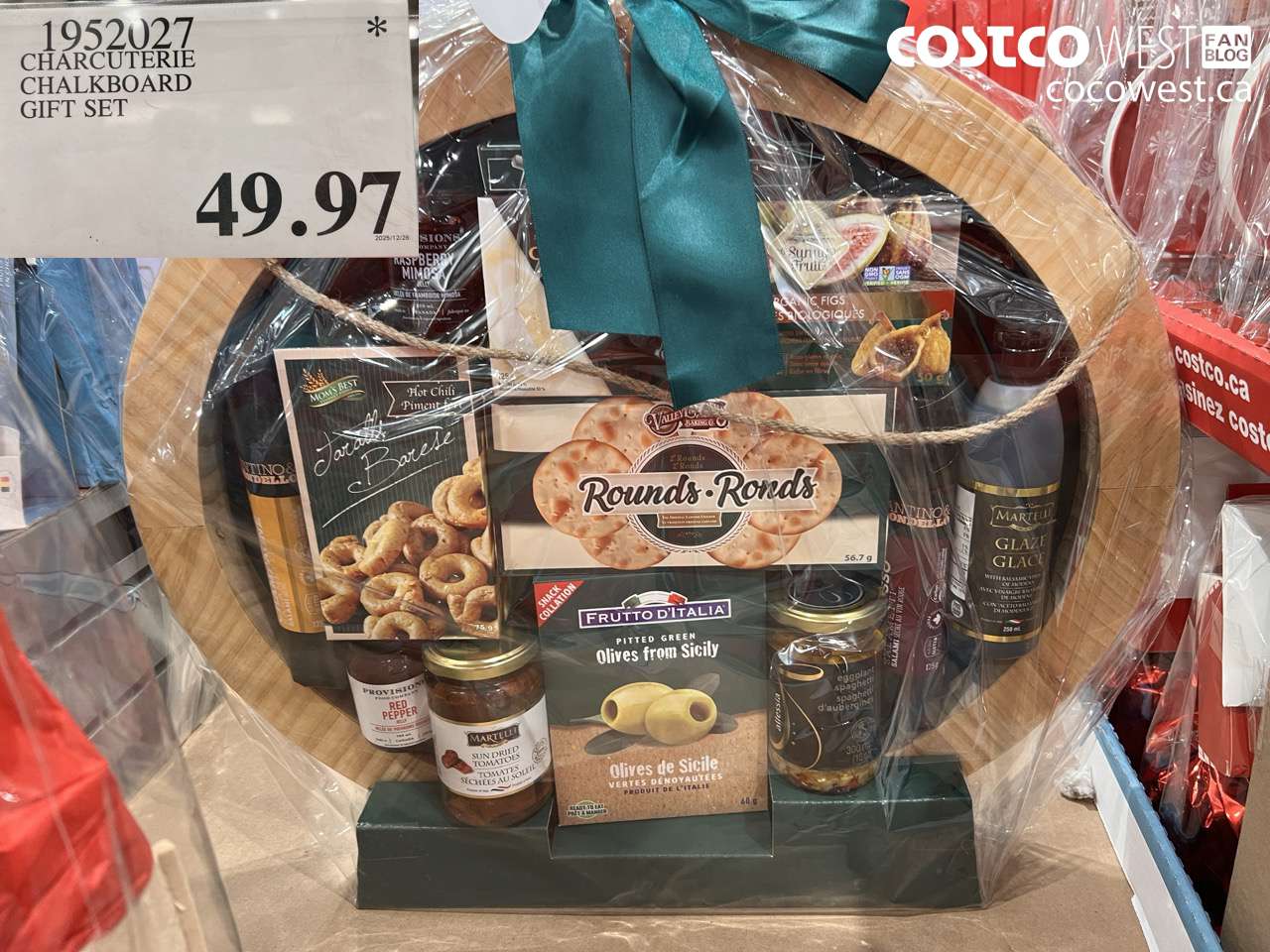 1952027 CHARCUTERIE CHALKBOARD GIFT SET $49.97