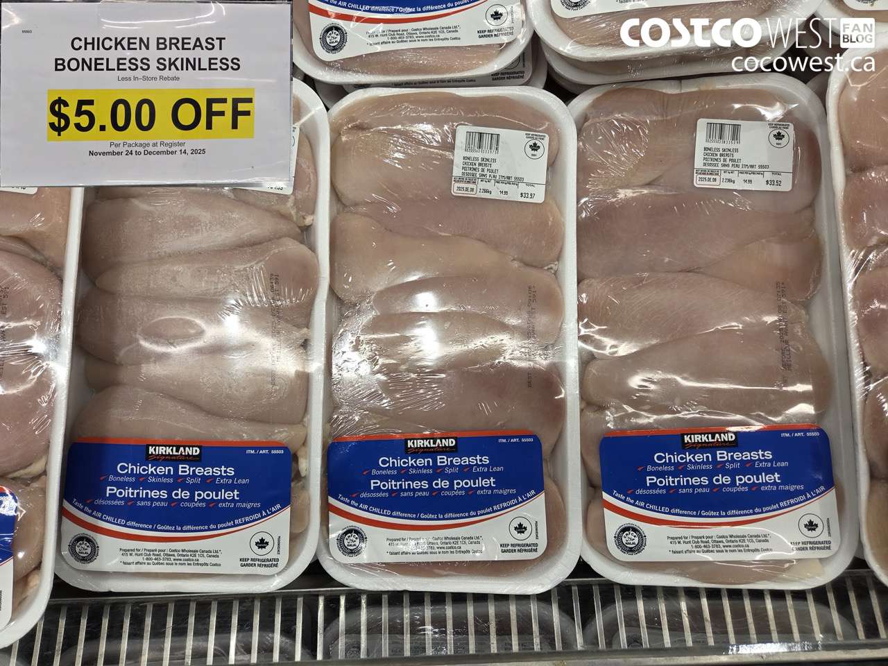 55503 CHICKEN BREAST BONELESS SKINLESS ($5.00 INSTANT SAVINGS EXPIRES ON 2025-12-14)