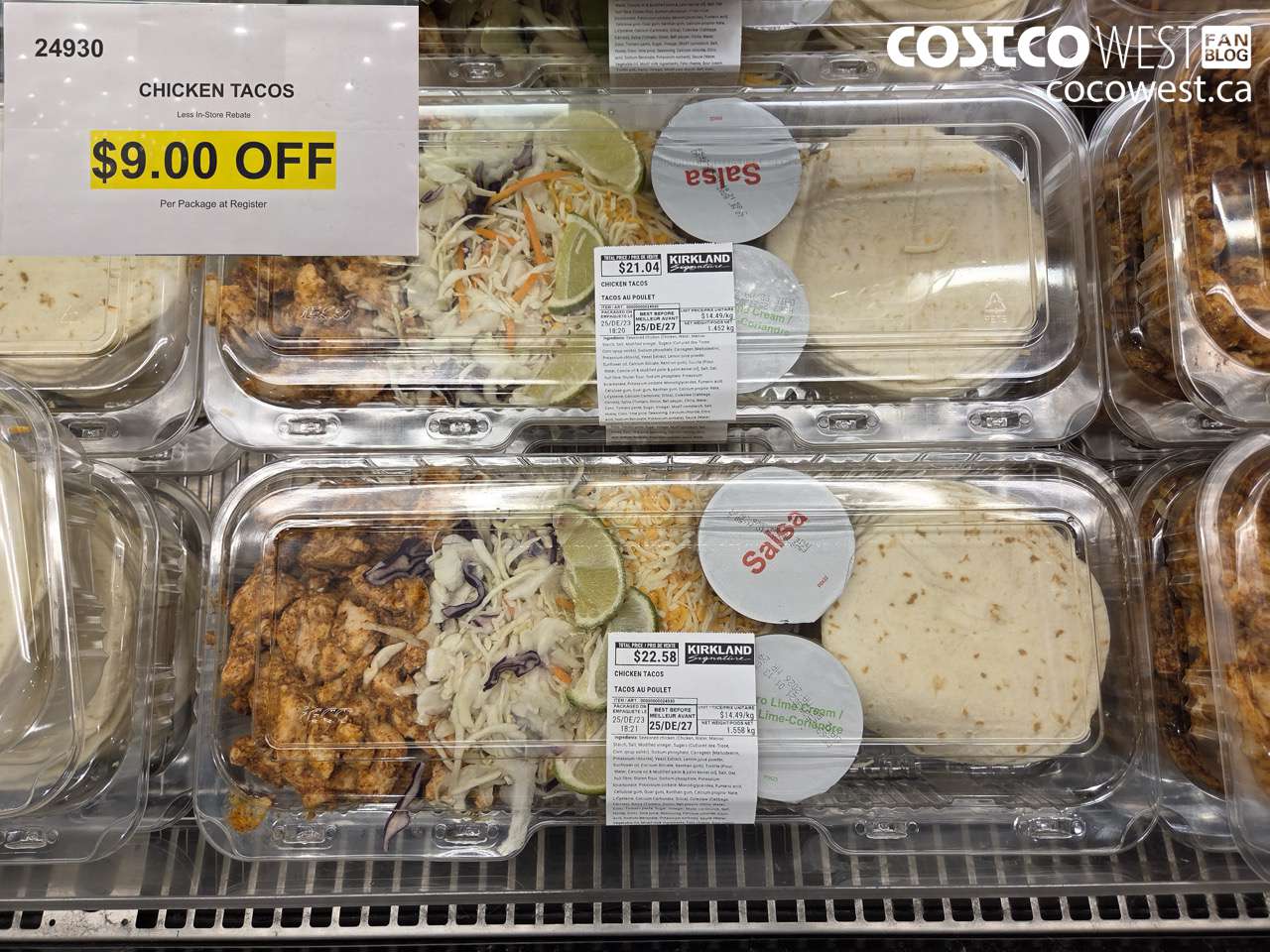 24930 CHICKEN TACOS ($9.00 INSTANT SAVINGS)