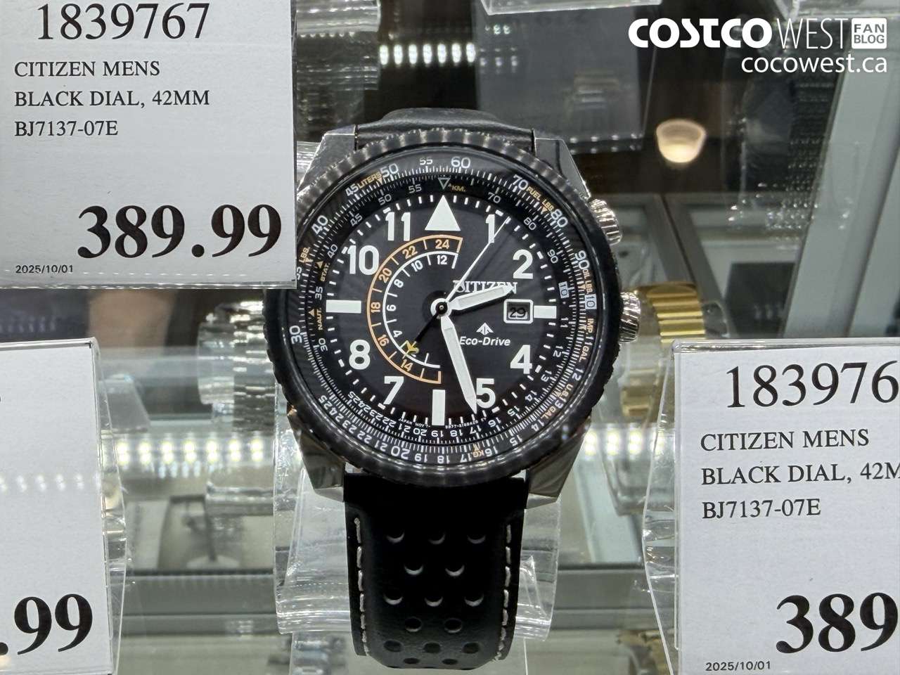 1839767 CITIZEN MENS BLACK DIAL 42MM BJ7137-07E $389.99