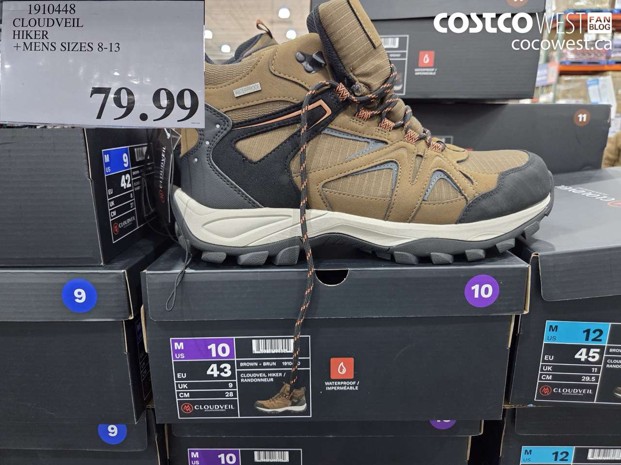 1910448 CLOUDVEIL HIKER MENS SIZES 8-13 $79.99