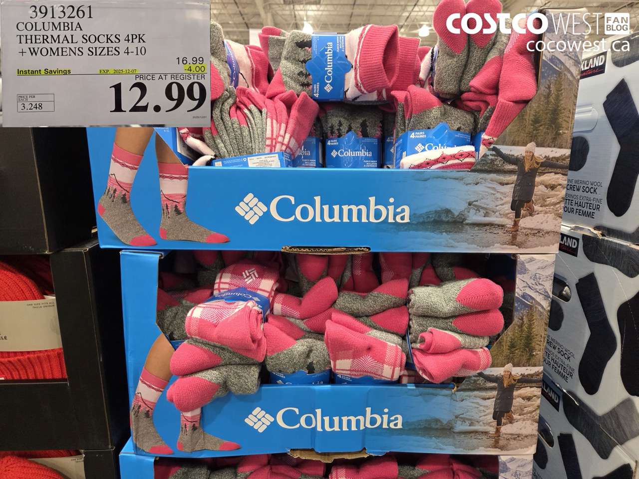 3913261 COLUMBIA THERMAL SOCKS 4PK WOMENS SIZES 4-10 ($4.00 INSTANT SAVINGS EXPIRES ON 2025-12-07) $12.99